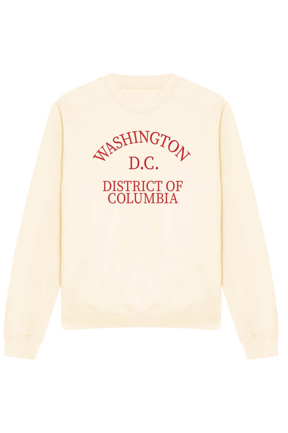 WASHINGTON D.C SWEATSHIRT IN VANILLA (CUSTOM PACKS)