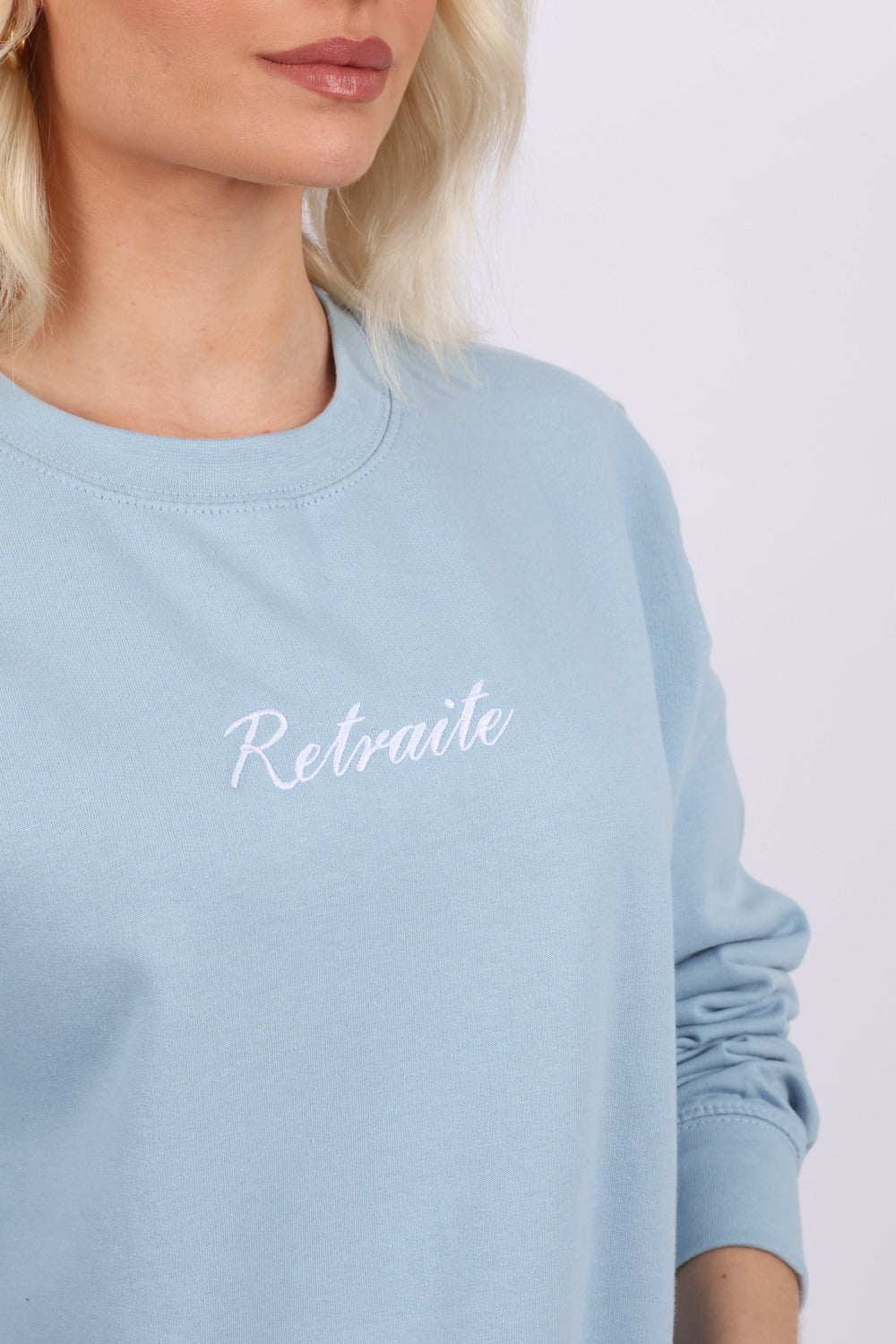 Retraite Front Embroidery &  Printed Back Sweatshirts