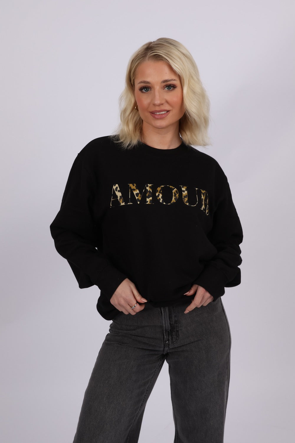 Sweatshirt in Amour Leopard Print