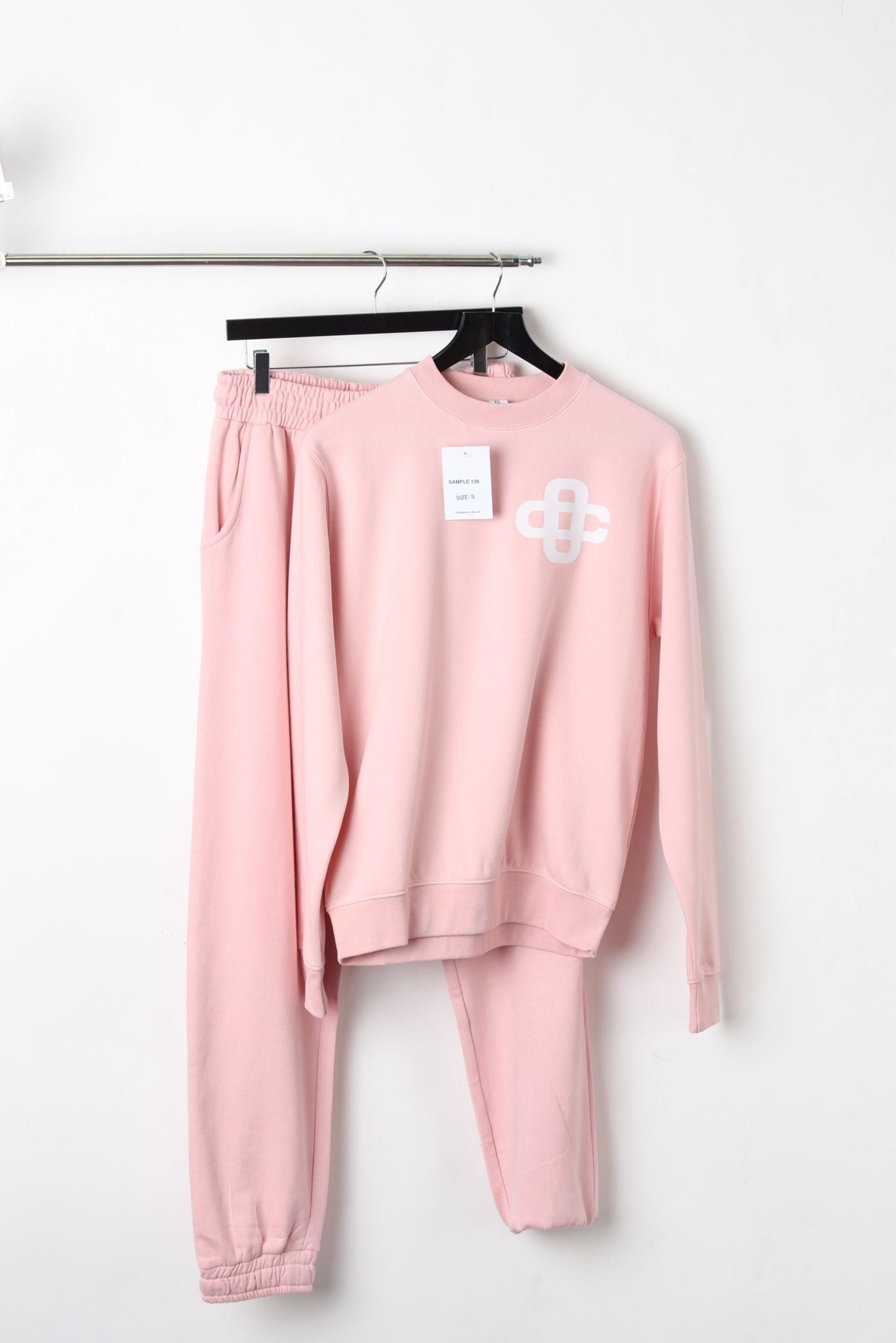 OC Printed Baby Pink Co-ord Set (Size S) – Sample