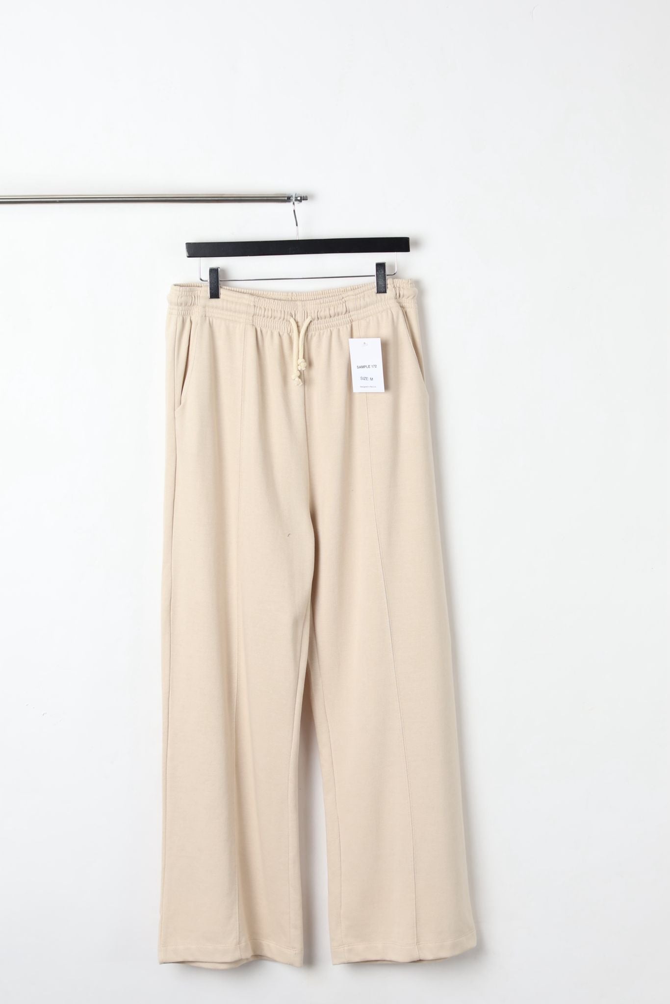 FLEECE FASHION JOGGERS BEIGE (SIZE M)-SAMPLE