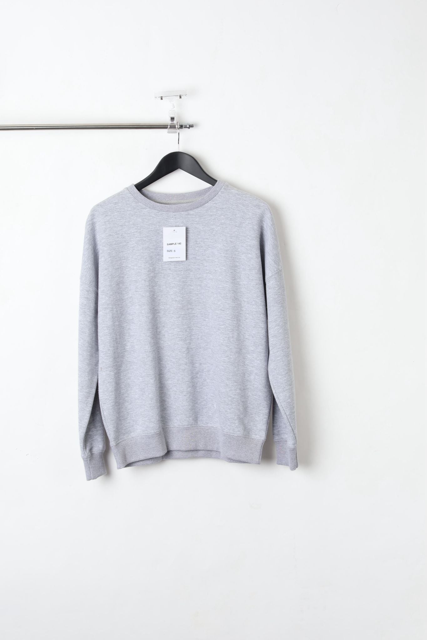GREY SWEATSHIRT (SIZE S)-SAMPLE