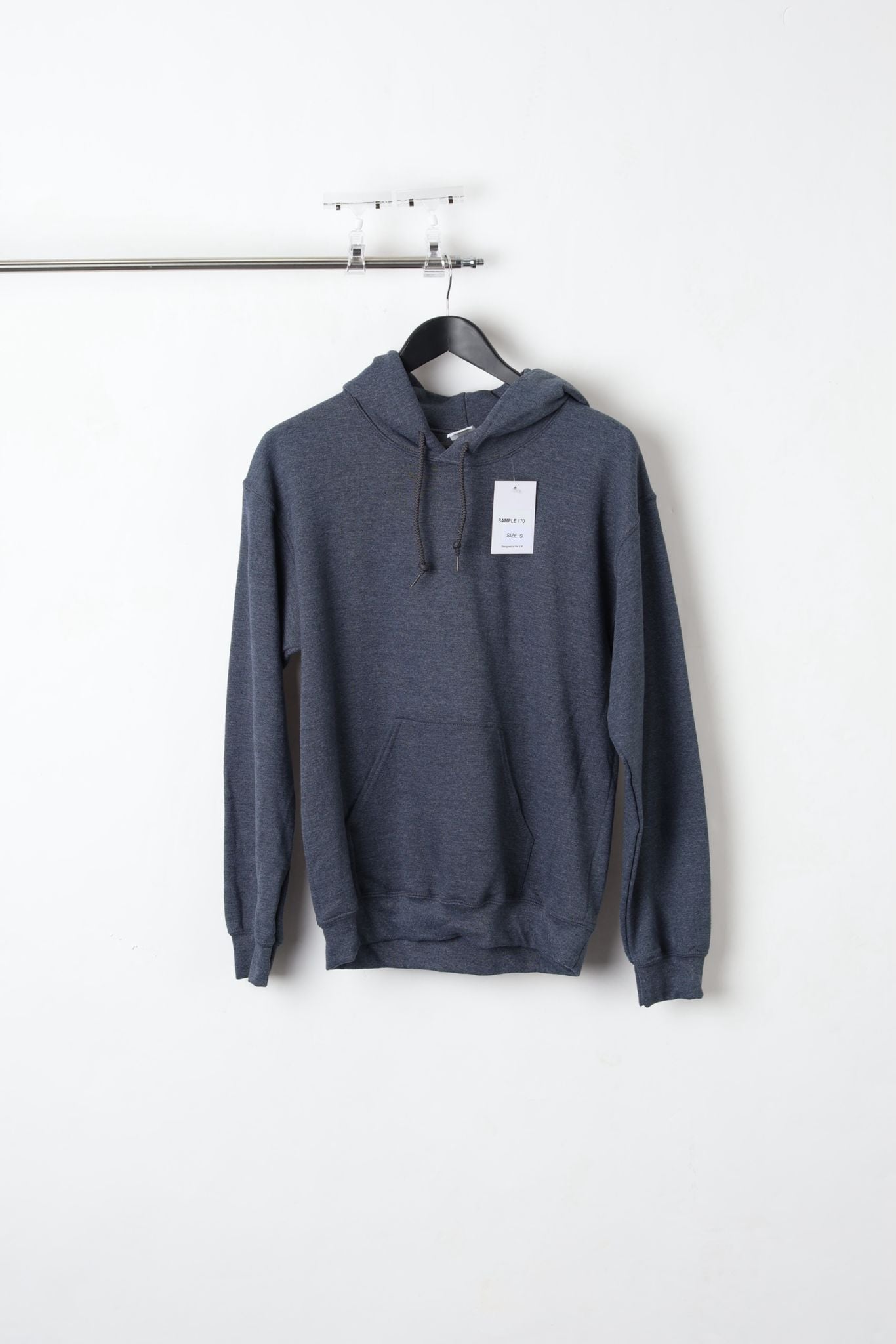 CHARCOAL PULLOVER HOODIE (SIZE S)-SAMPLE