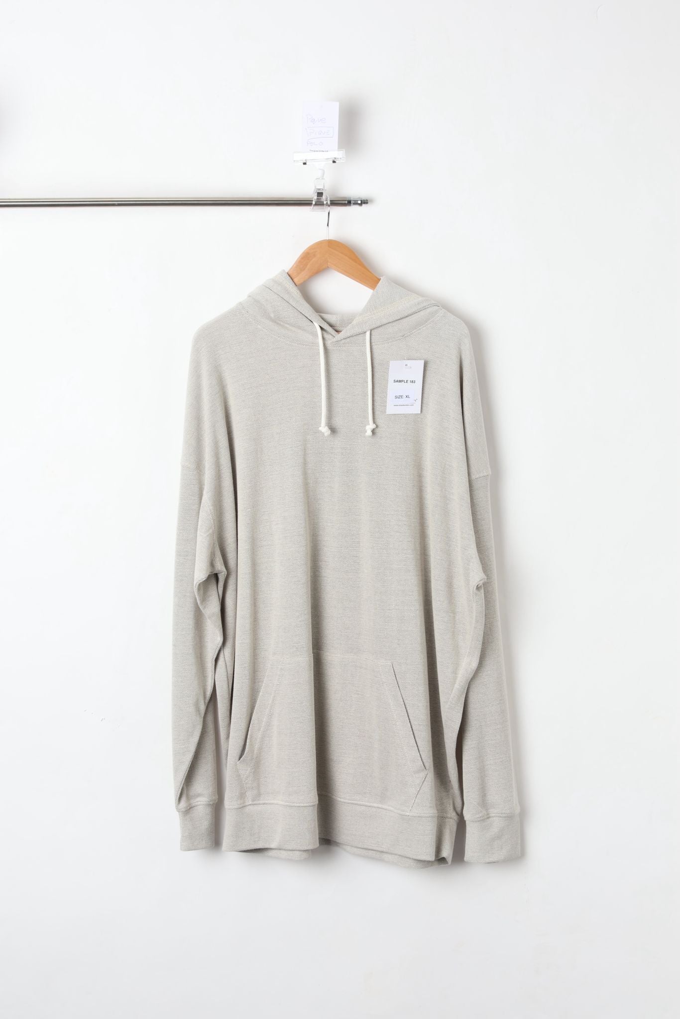 STONE PULLOVER OVERSIZED HOODIE (SIZE XL)-SAMPLE