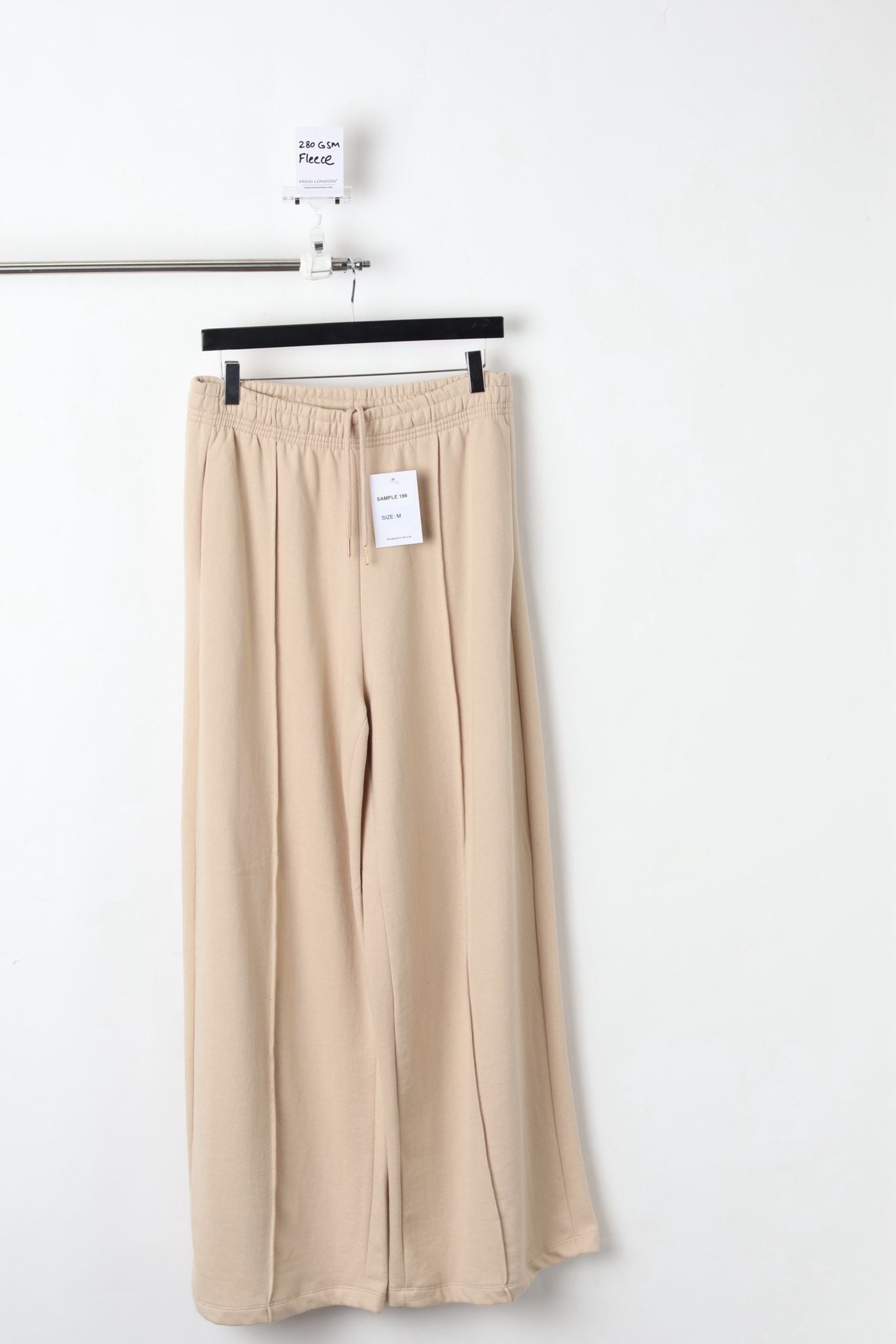 280GSM FLEECE JOGGERS SAND (SIZE M)-SAMPLE