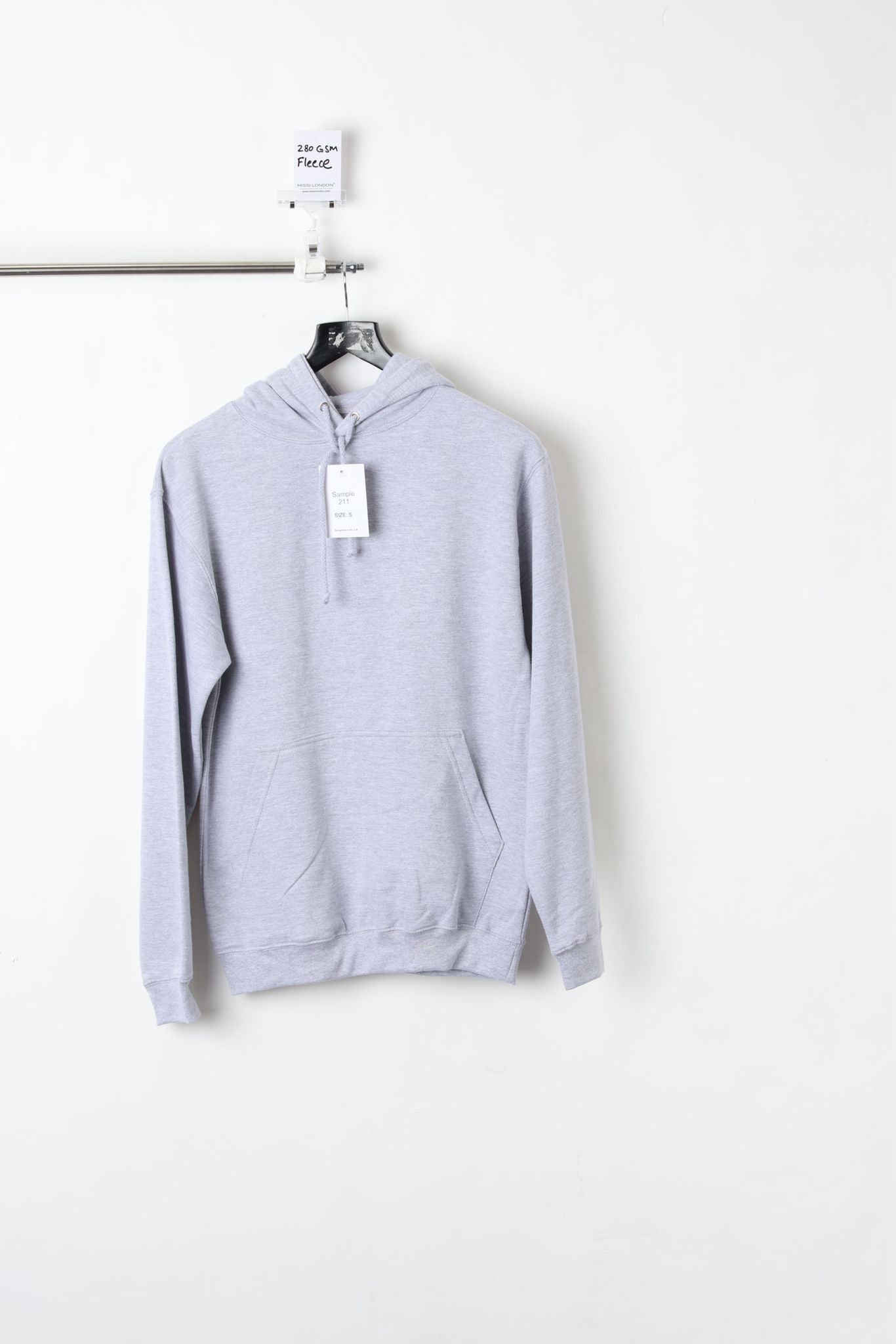 280GSM HOODIE GREY (SIZE S)-SAMPLE