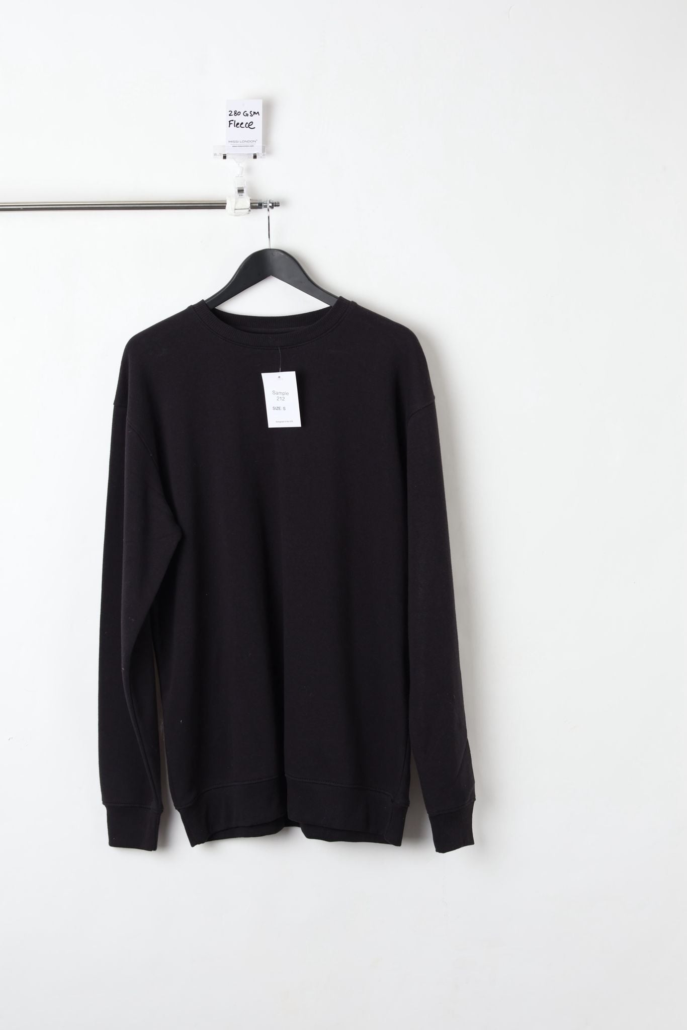 280GSM HOODIE BLACK (SIZE S)-SAMPLE