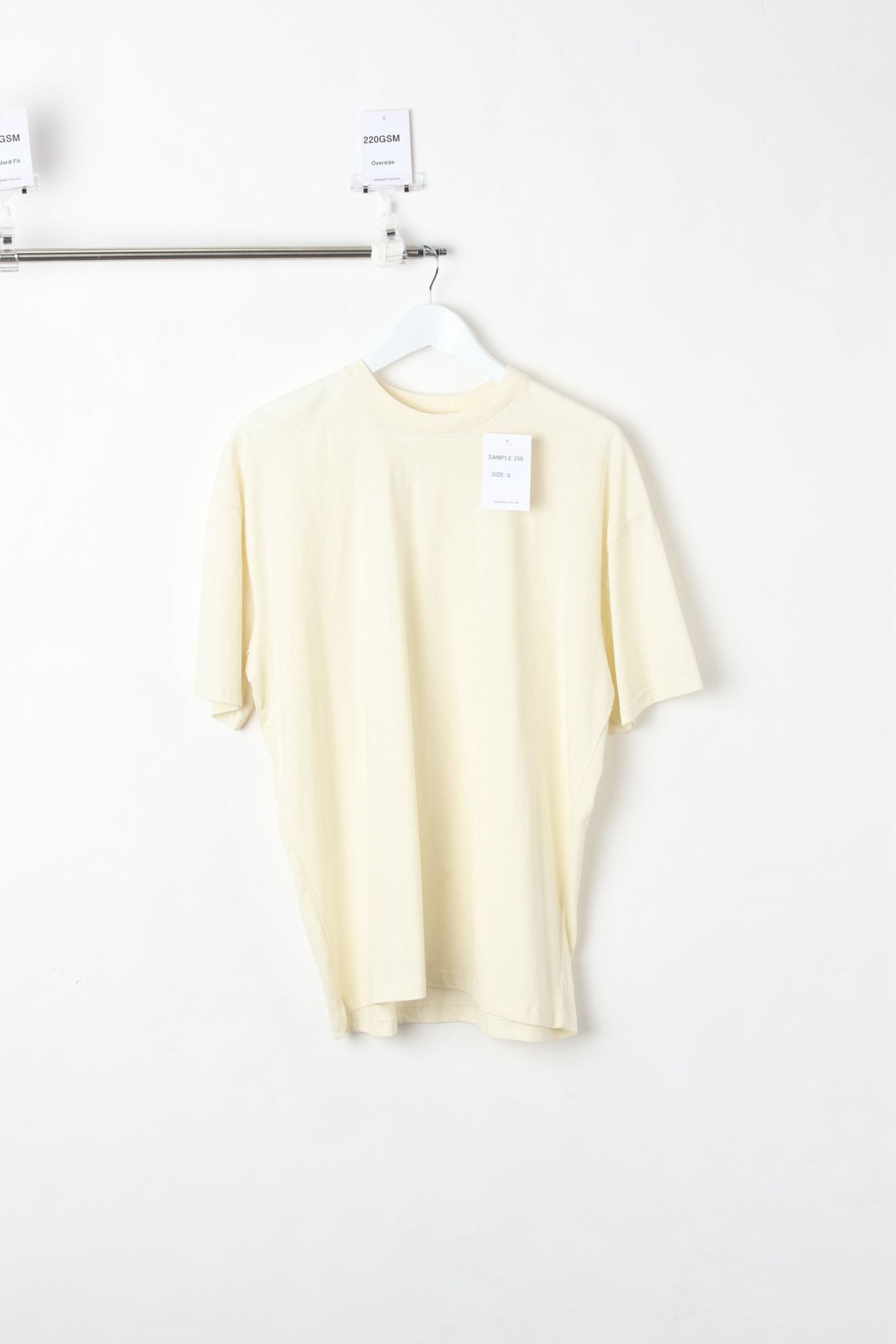 220GSM T-SHIRT ECRU (SIZE S)-SAMPLE