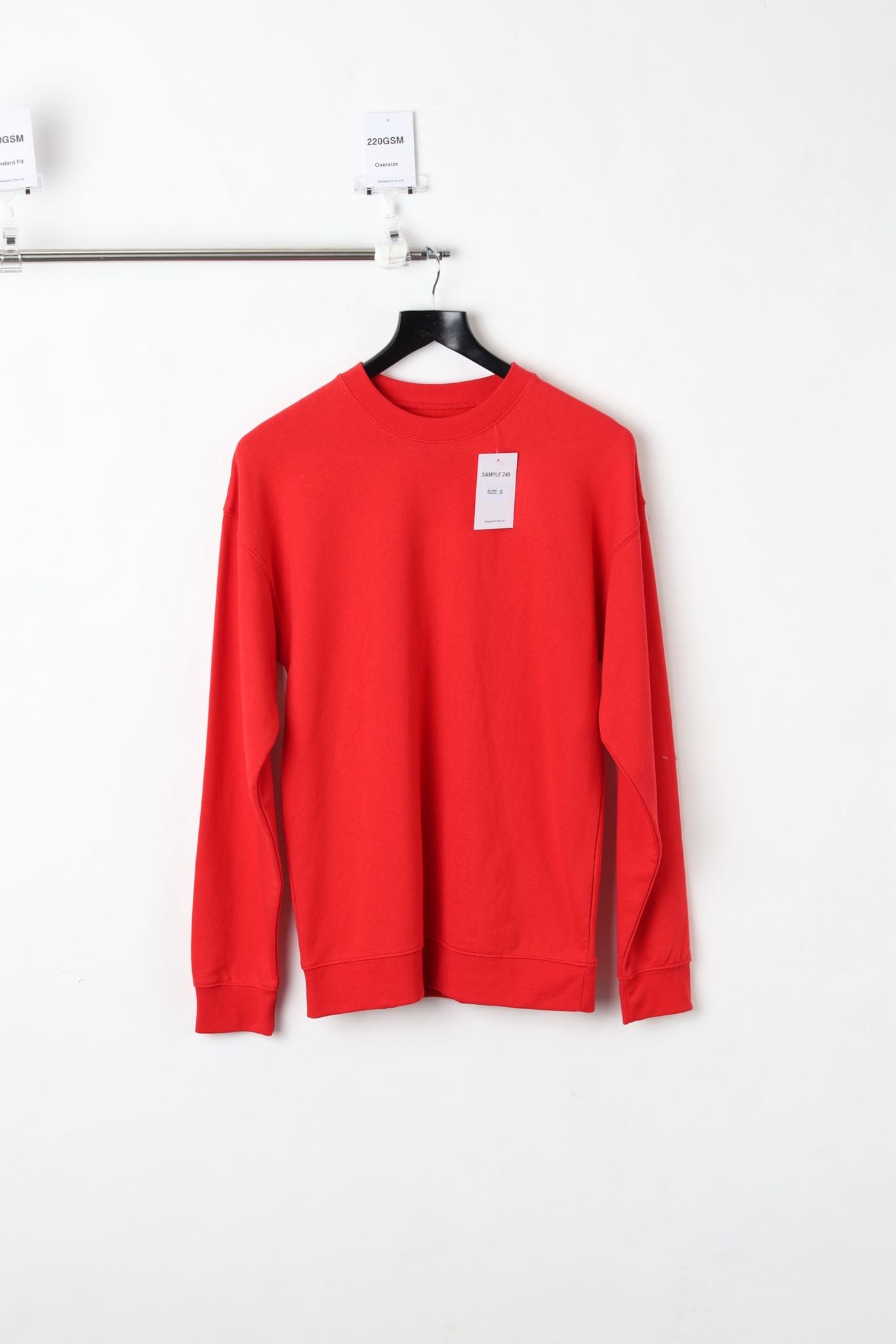 220GSM RED SWEATSHIRT (SIZE S)-SAMPLE