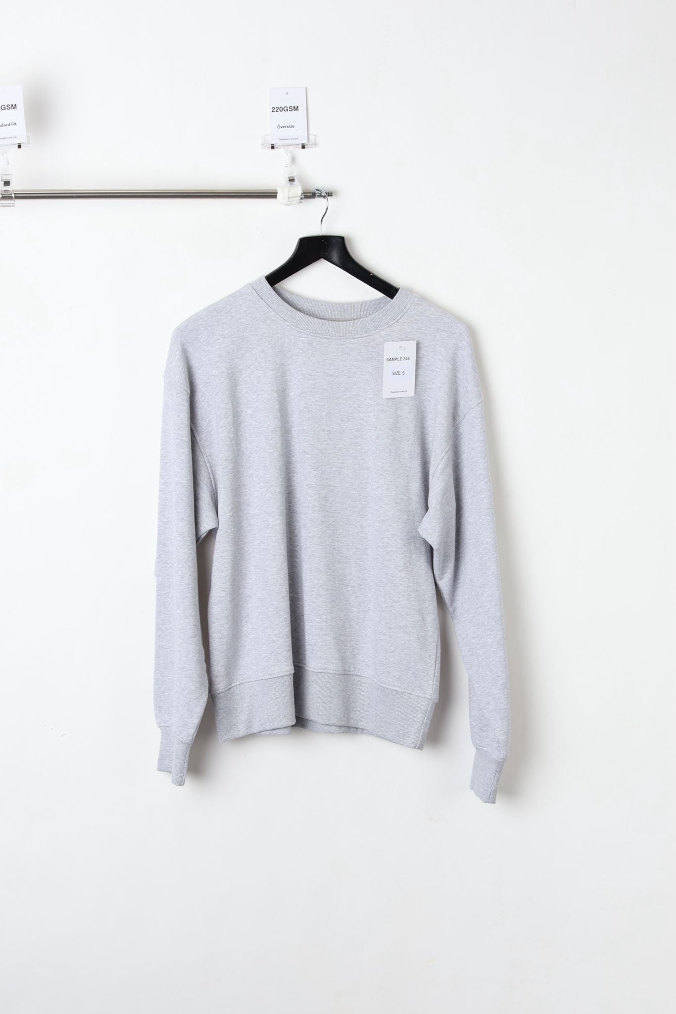 220GSM ASHGREY SWEATSHIRT (SIZE S)-SAMPLE