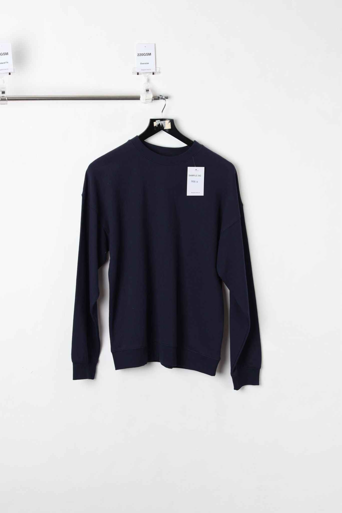 220GSM NAVY SWEATSHIRT (SIZE S)-SAMPLE