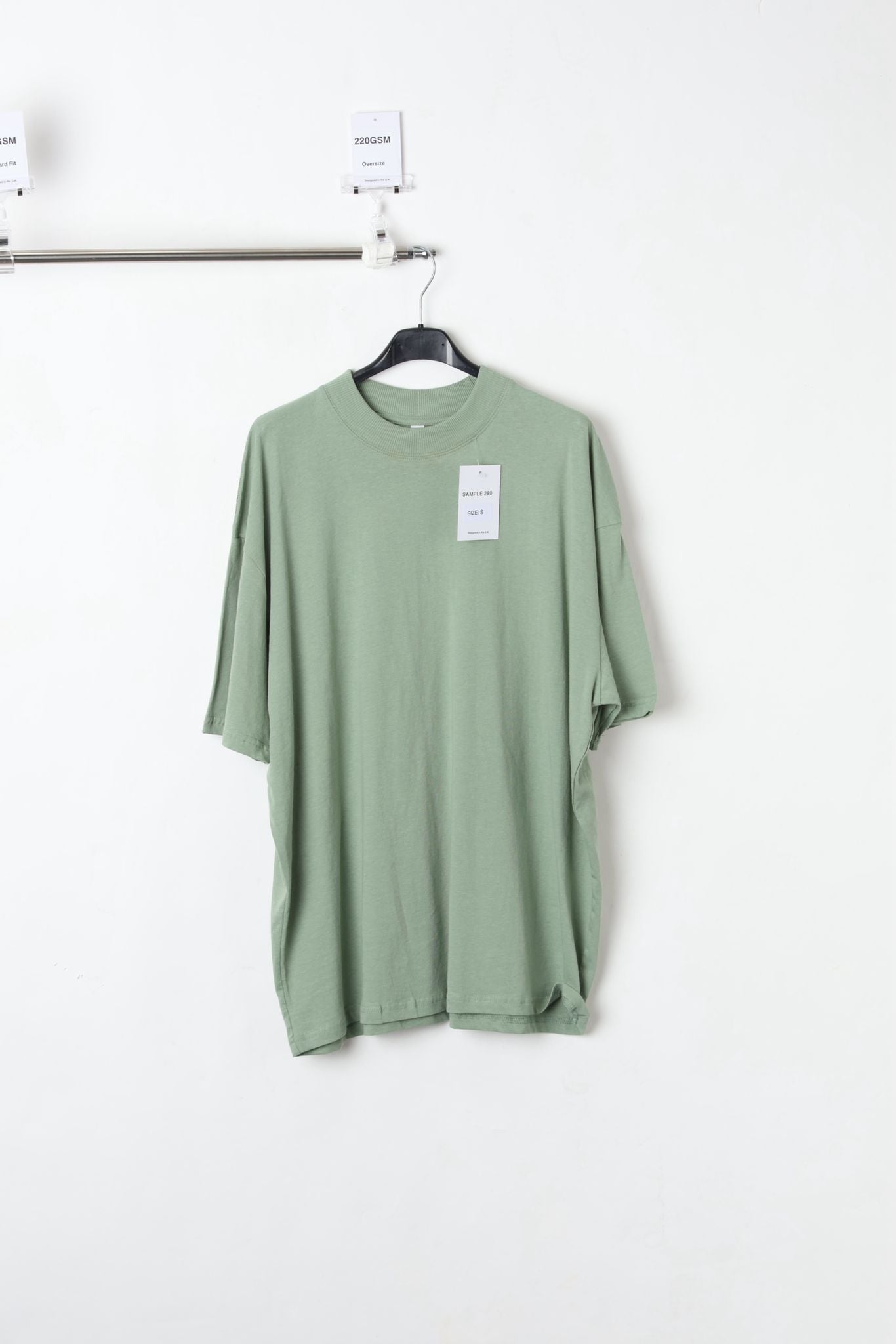 220GSM OVERSIZED T-SHIRT MINT GREEN (SIZE S)-SAMPLE