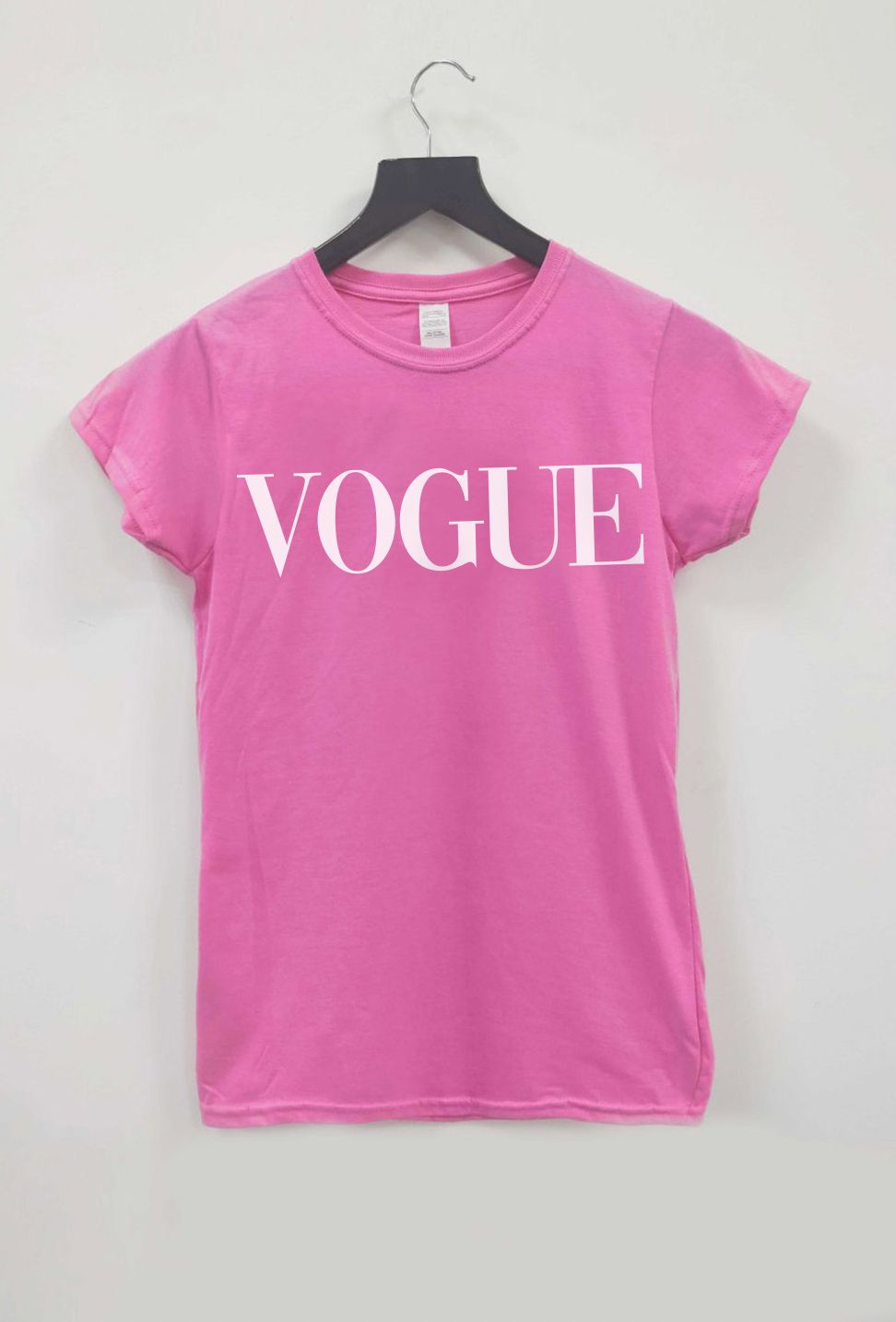 Vogue Slogan Fitted T-Shirt