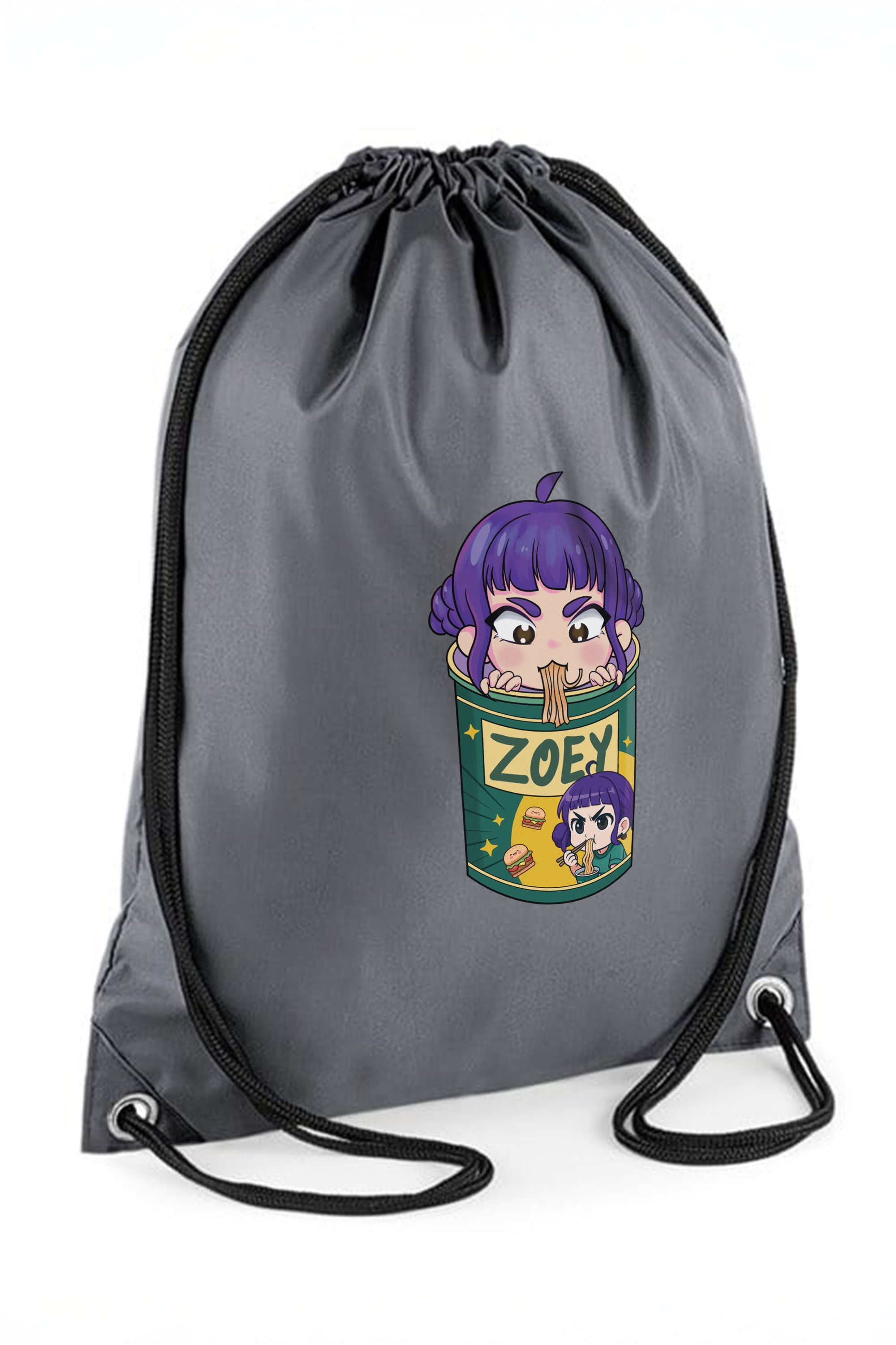 Zoey Ramen Graphic Printed Water-Resistant Pe/Kit Bag