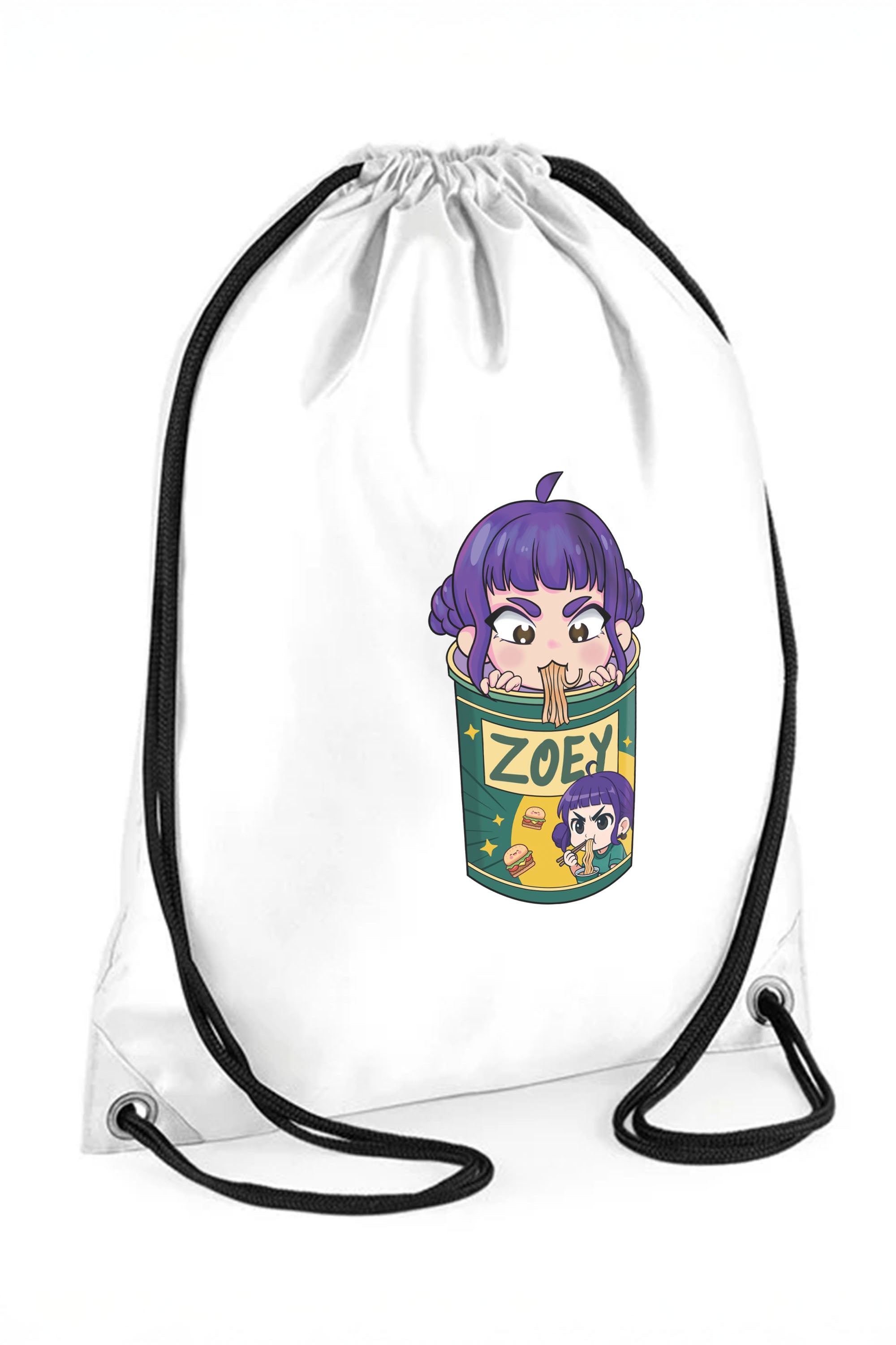 Zoey Ramen Graphic Printed Water-Resistant Pe/Kit Bag