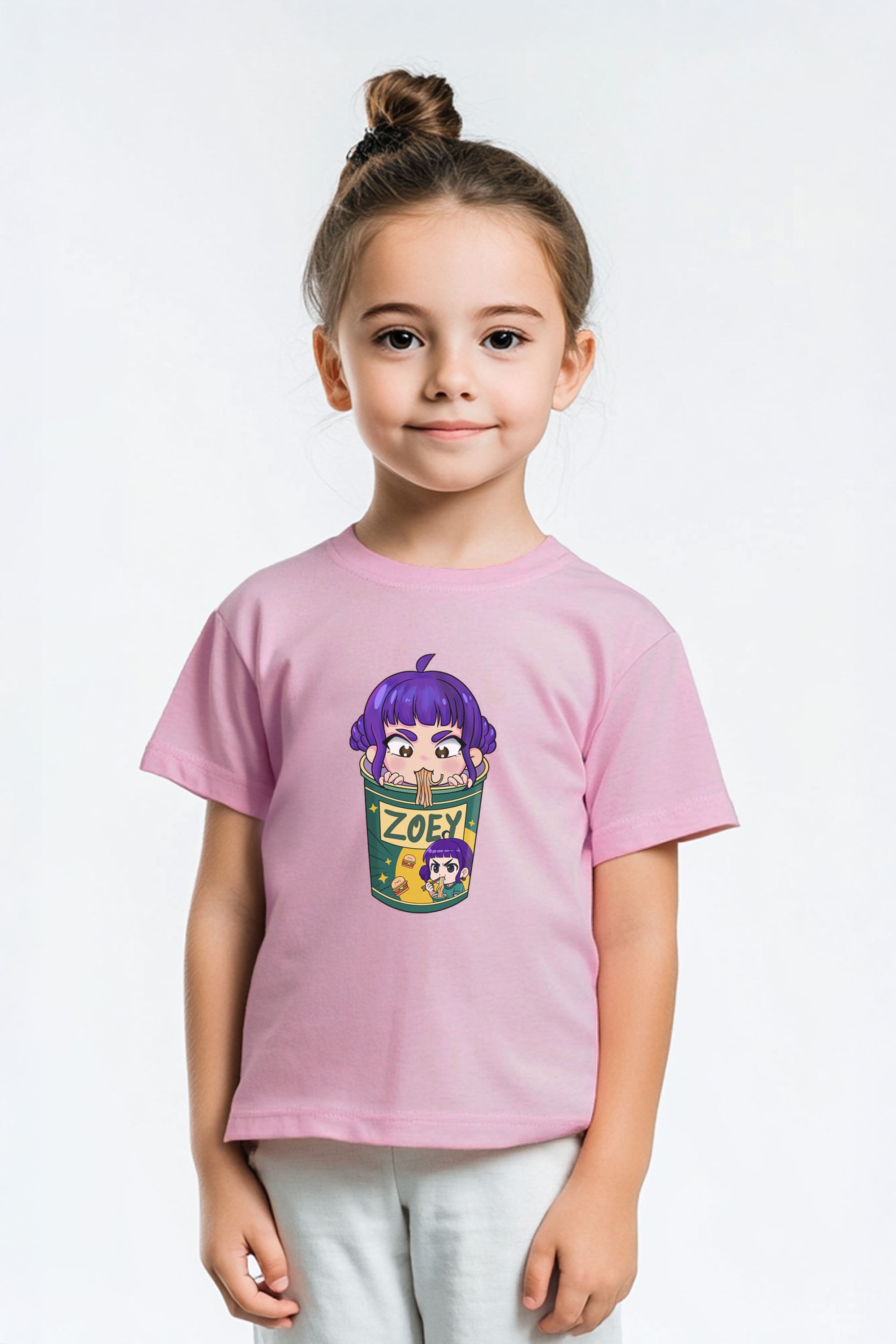 Kids Zoey Ramen Graphic Printed T-Shirt