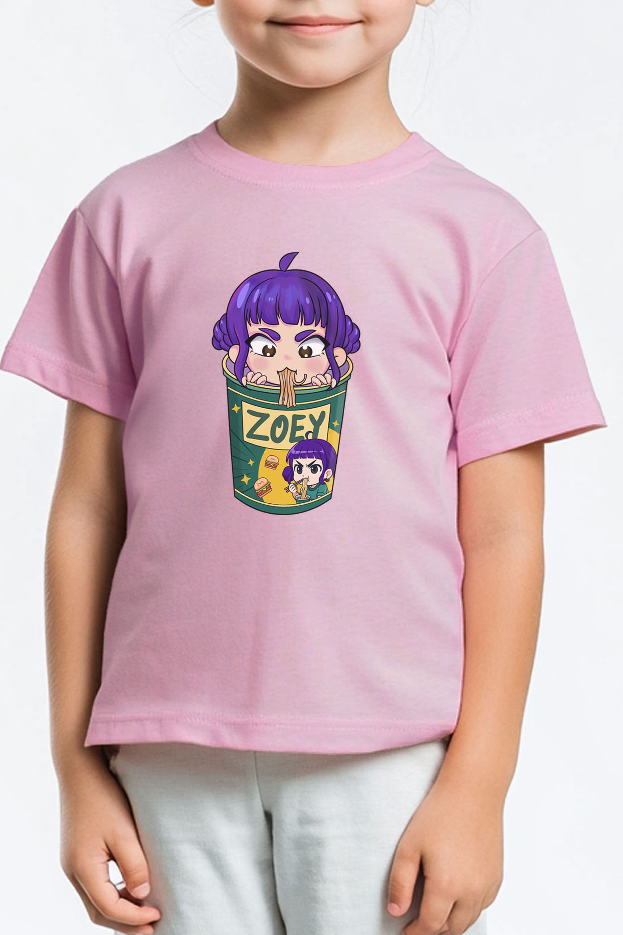 Kids Zoey Ramen Graphic Printed T-Shirt