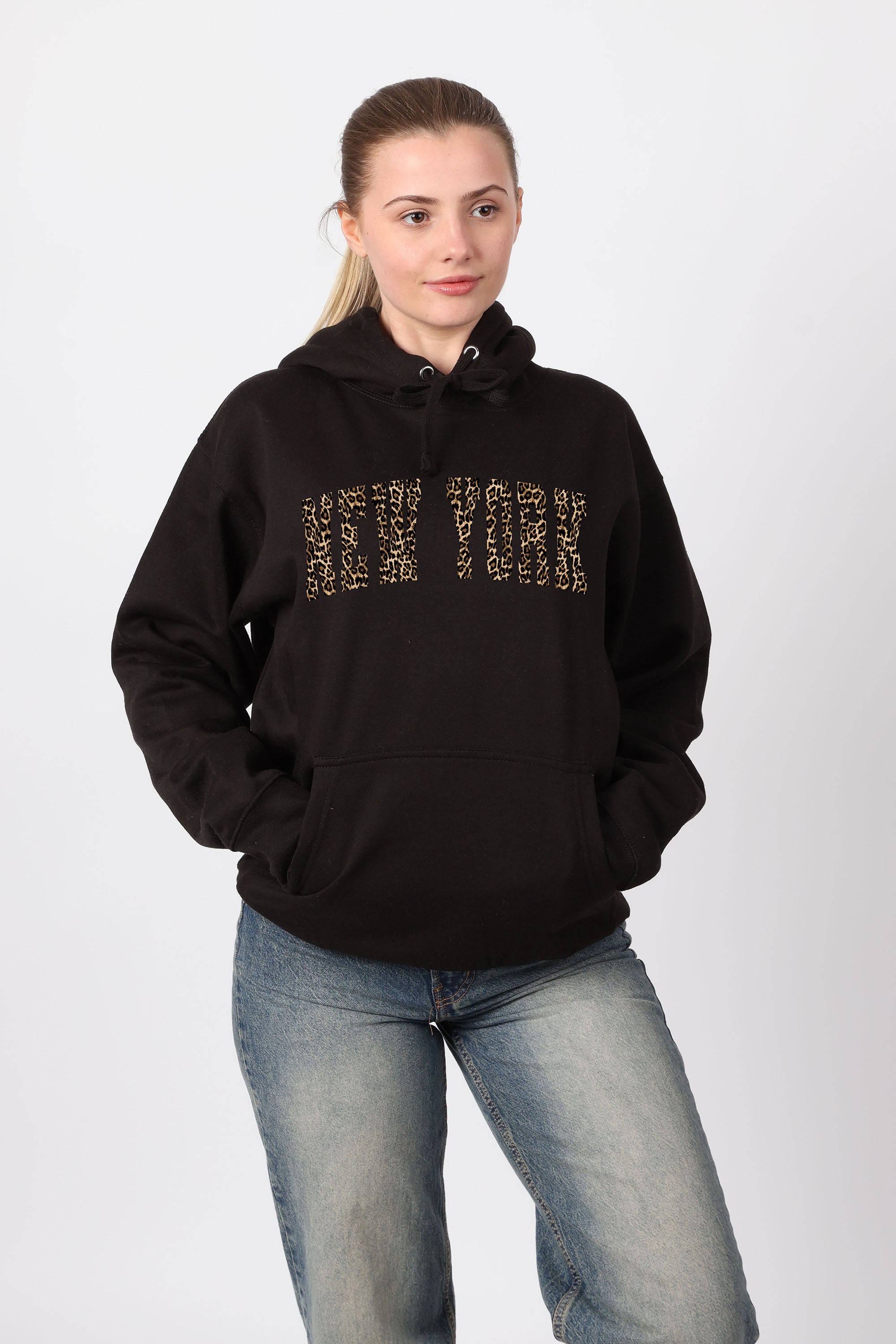 New York Leopard Printed Hoodie (Pack of 4)