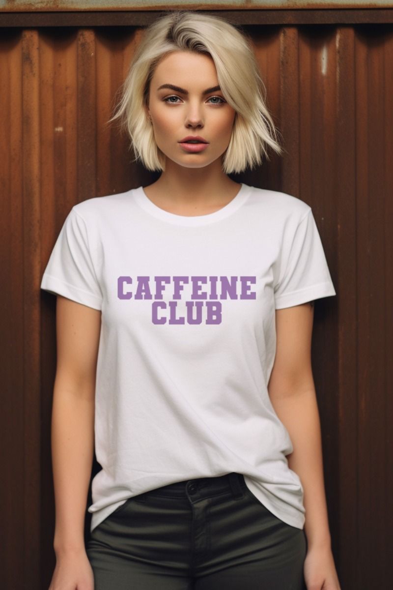 Caffeine Club Printed T-Shirt (Pack of 6)