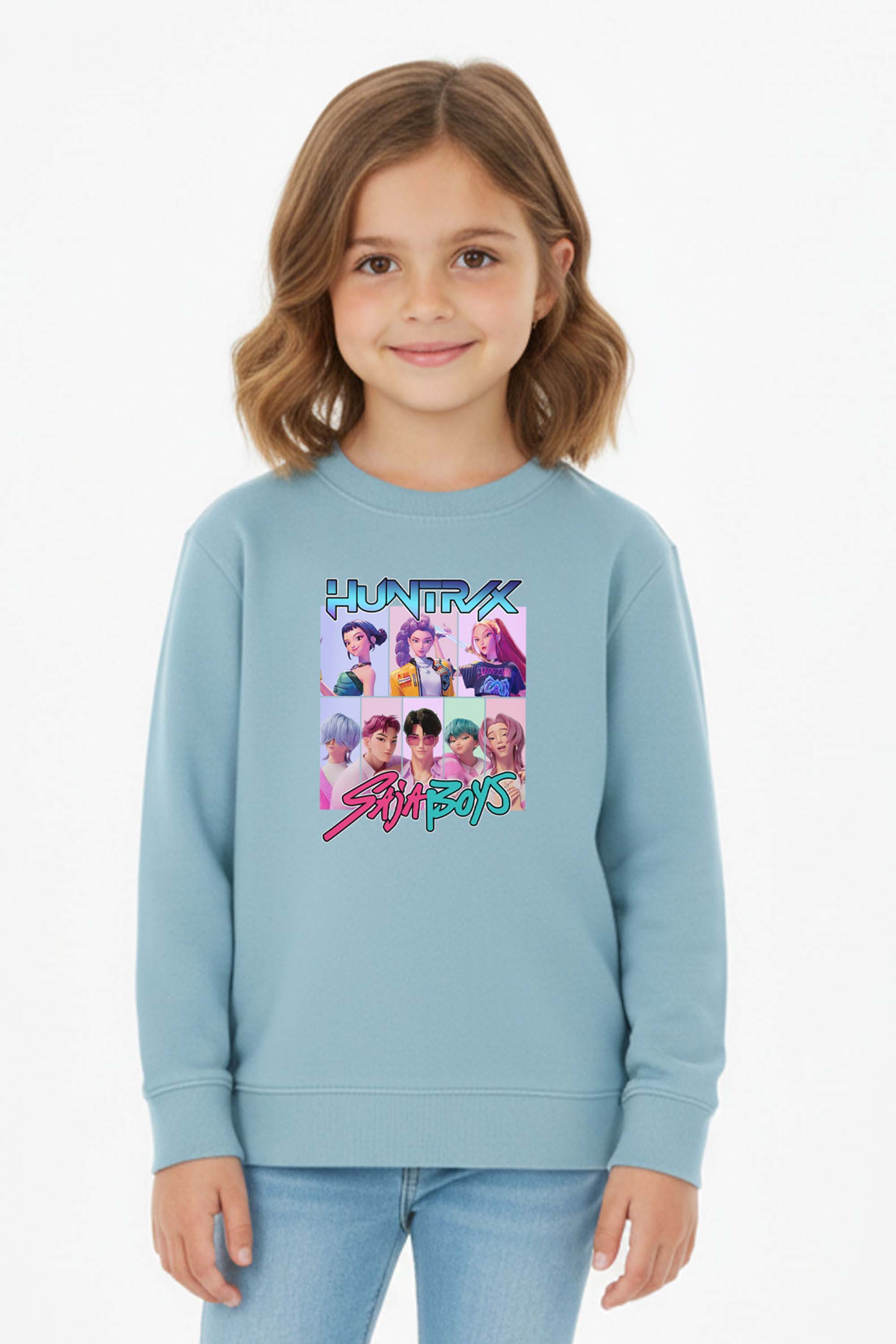 Kids K-Pop Anime Band Graphic Printed Sweatshirt