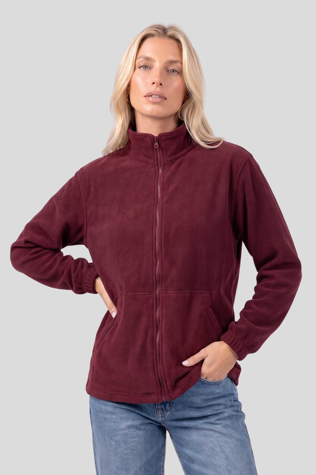 380GSM Heavyweight Micro Fleece Full Zip Jacket