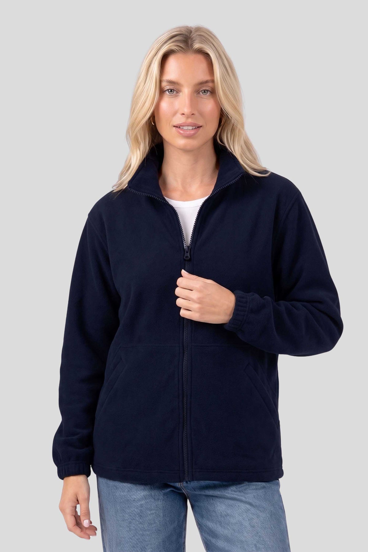 380GSM Heavyweight Micro Fleece Full Zip Jacket