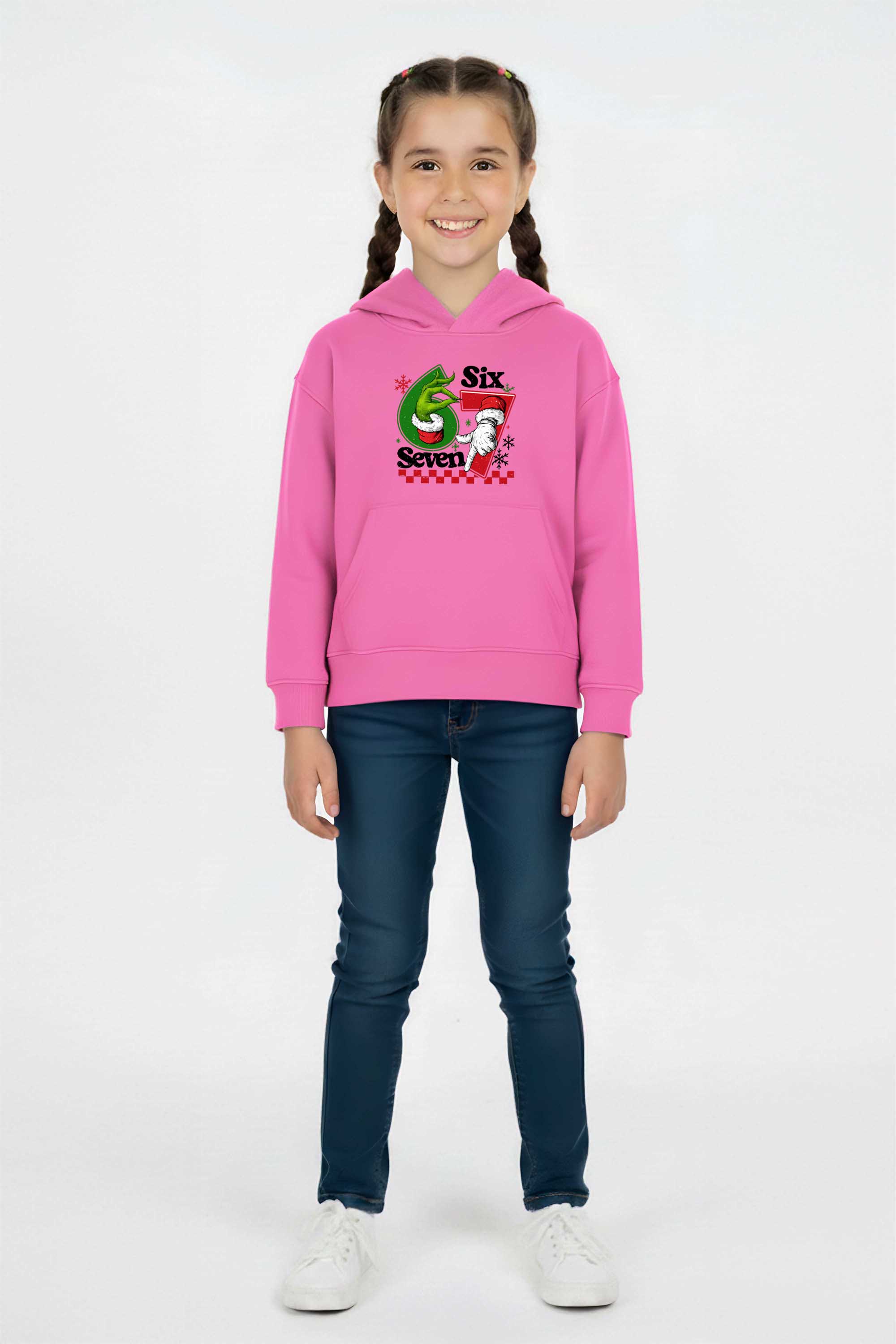 Kids Christmas 67 Trend Graphic Printed Hoodie