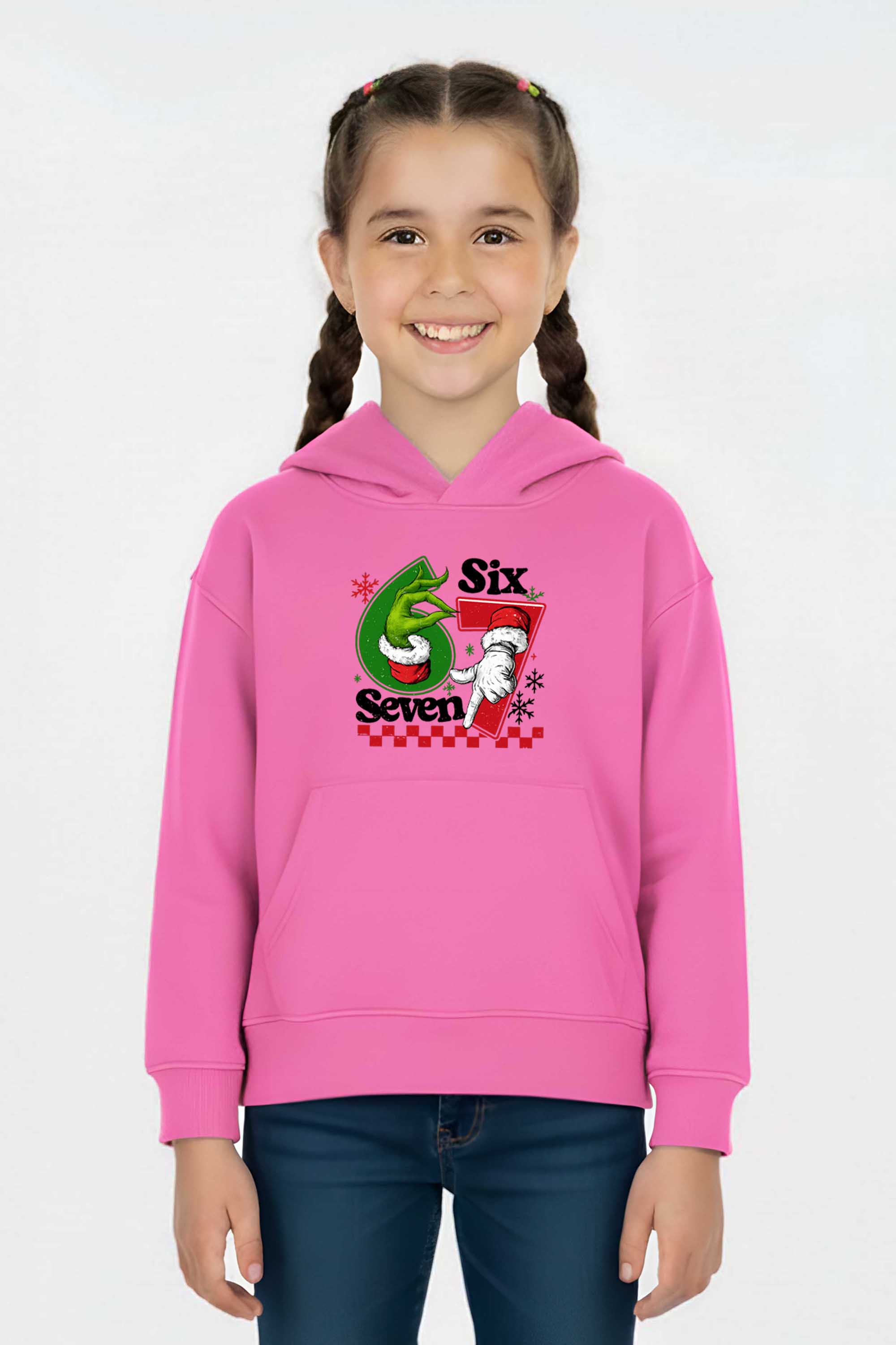 Kids Christmas 67 Trend Graphic Printed Hoodie