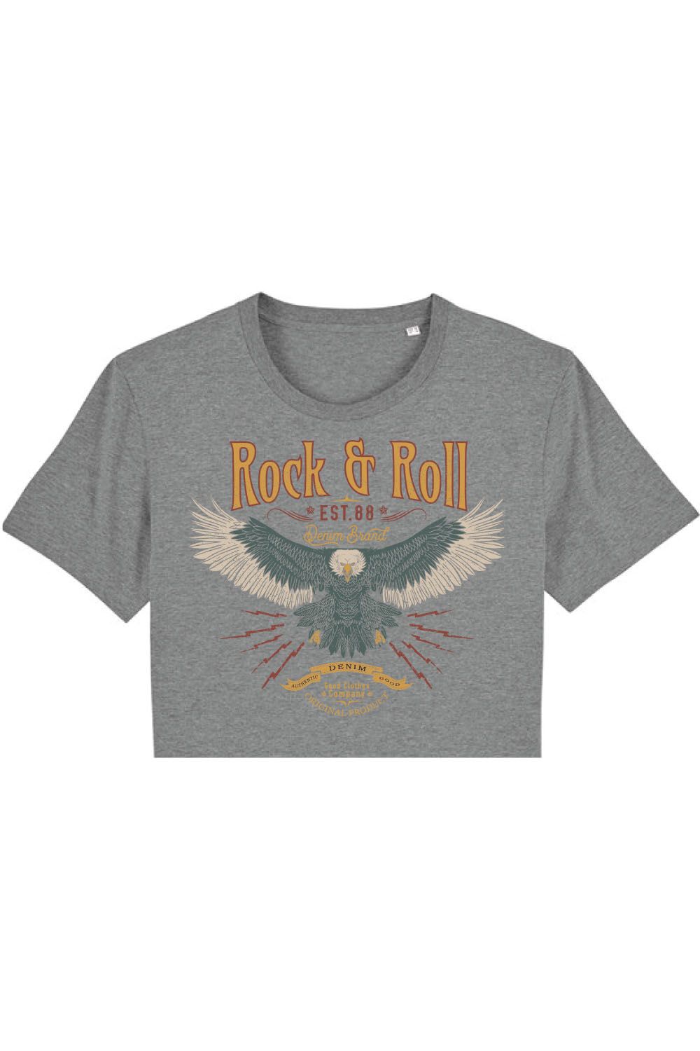 Rock and Roll Eagle Cropped T-Shirt (Pack of 3)