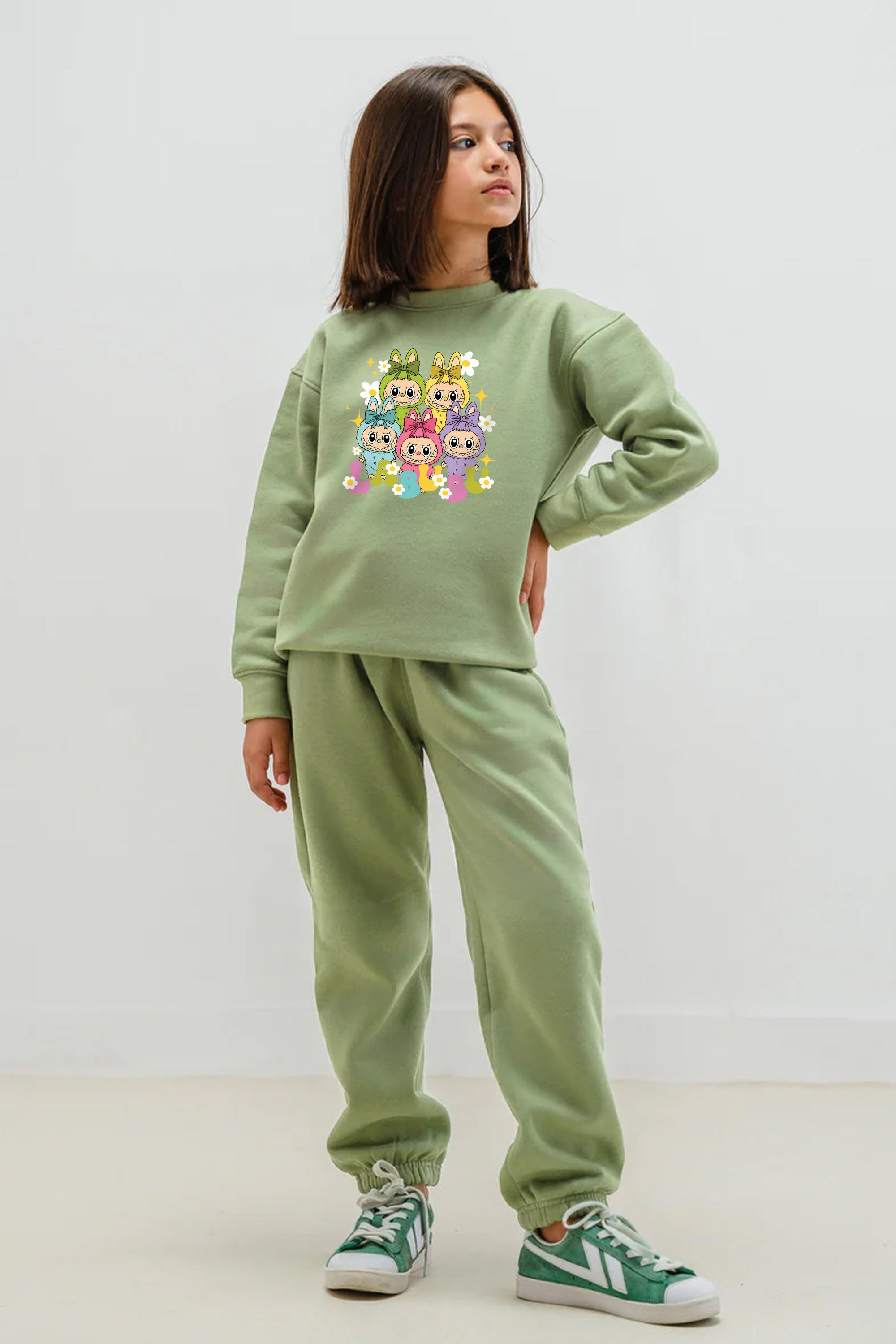 Kids Premium Labubu Daisy Squad Printed Sweatshirt (Pack of 5)