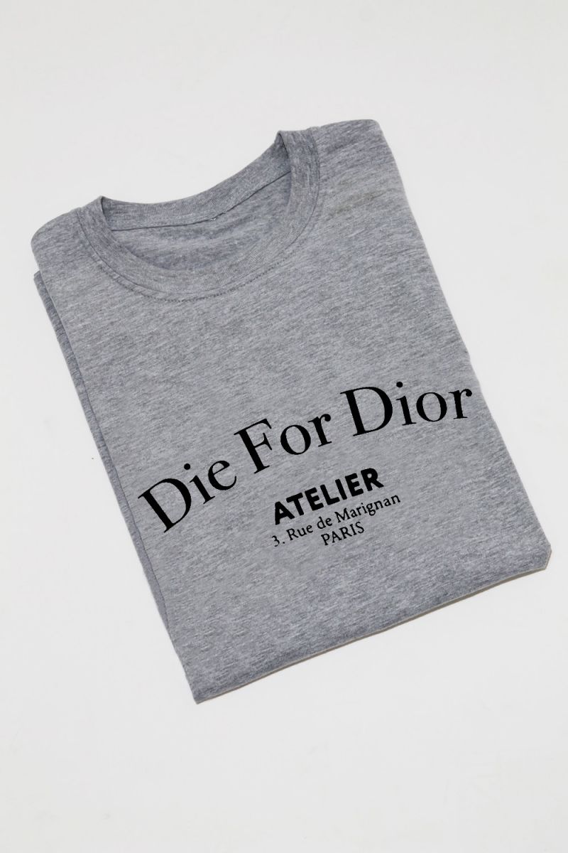 Die For Dior Slogan Oversized T-Shirt (Pack of 6)