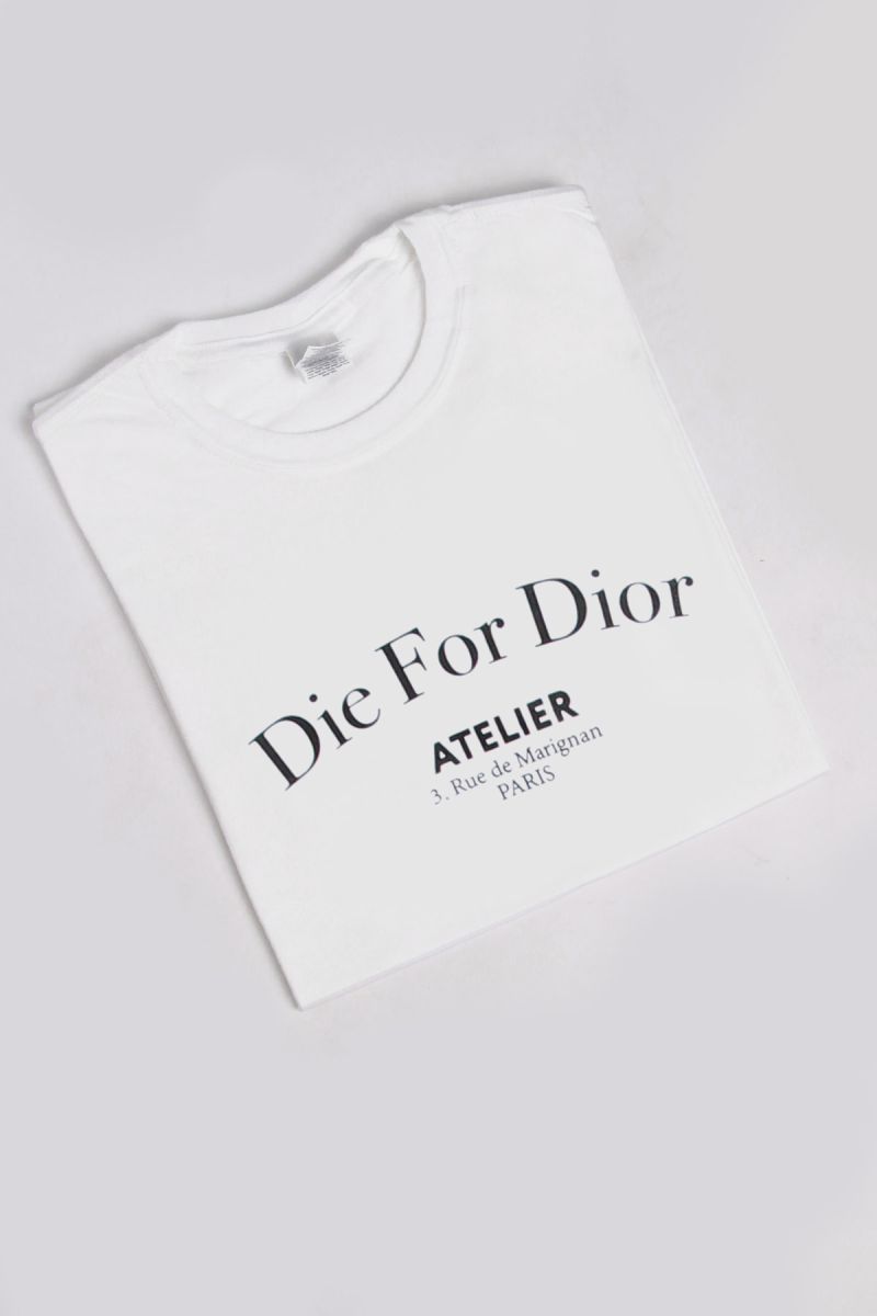 Die For Dior Slogan Oversized T-Shirt (Pack of 6)
