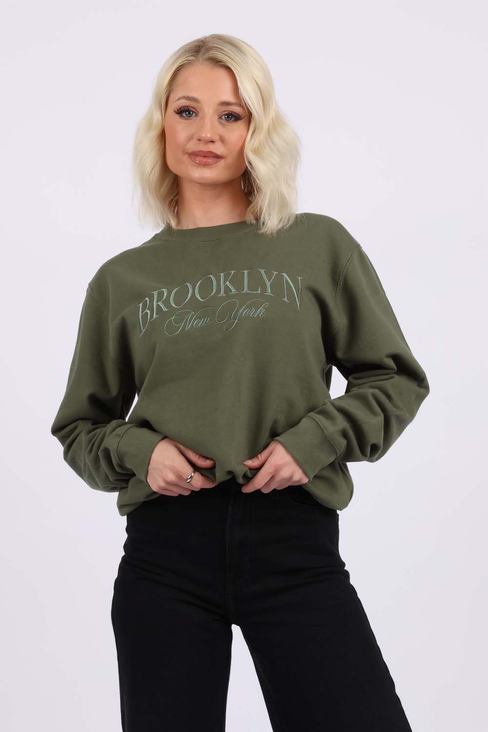 Embroidered Brooklyn  Sweatshirts