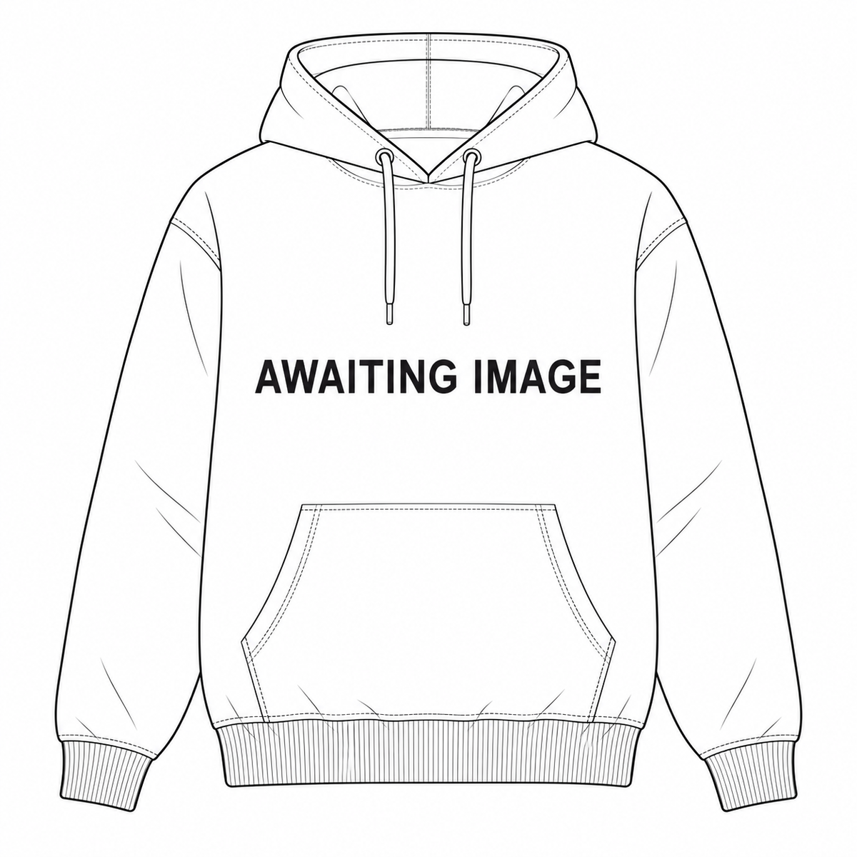 Unisex 330GSM Plain Heavyweight Oversized Hoodie