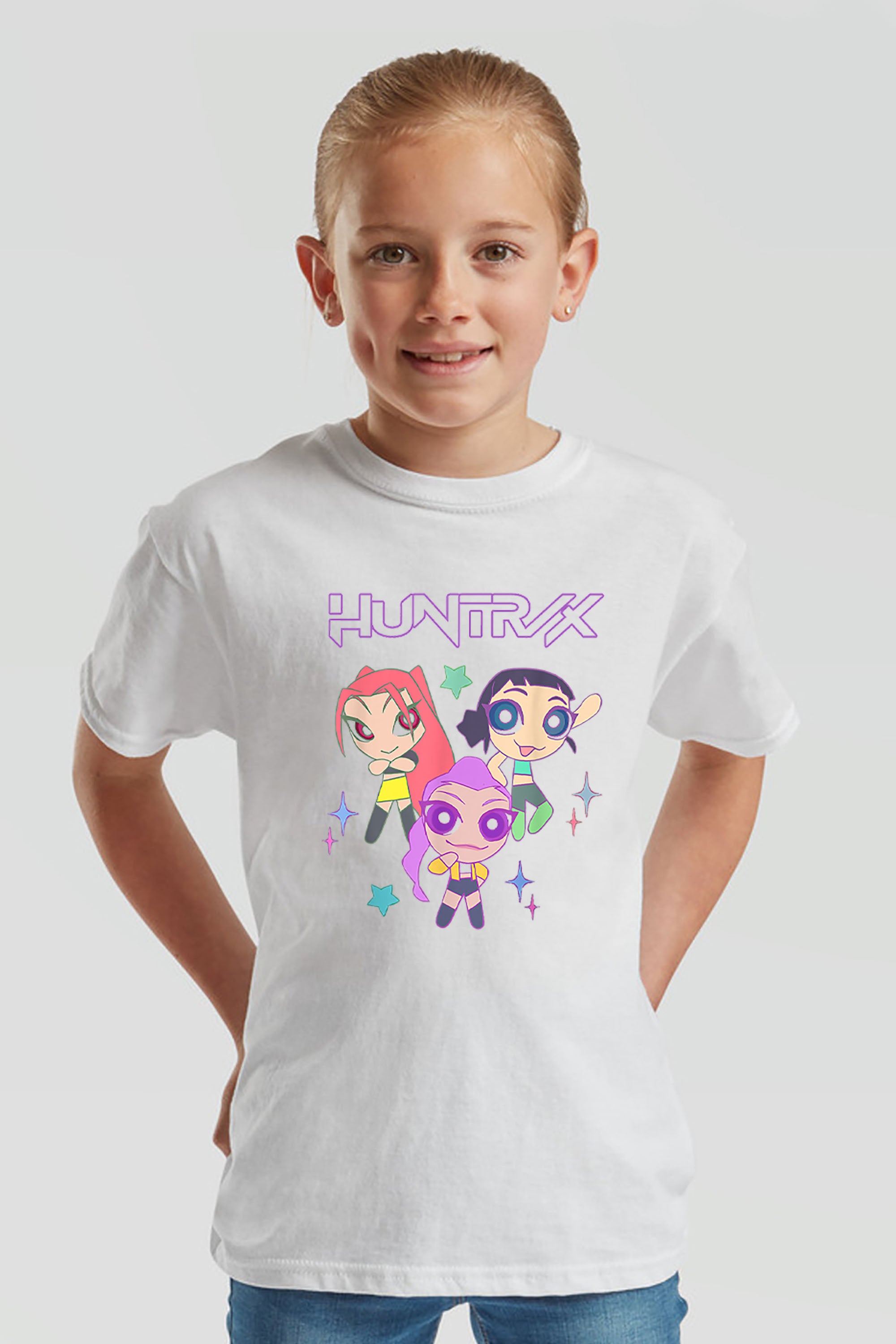 Kids Huntrix Anime Graphic Printed T-Shirt