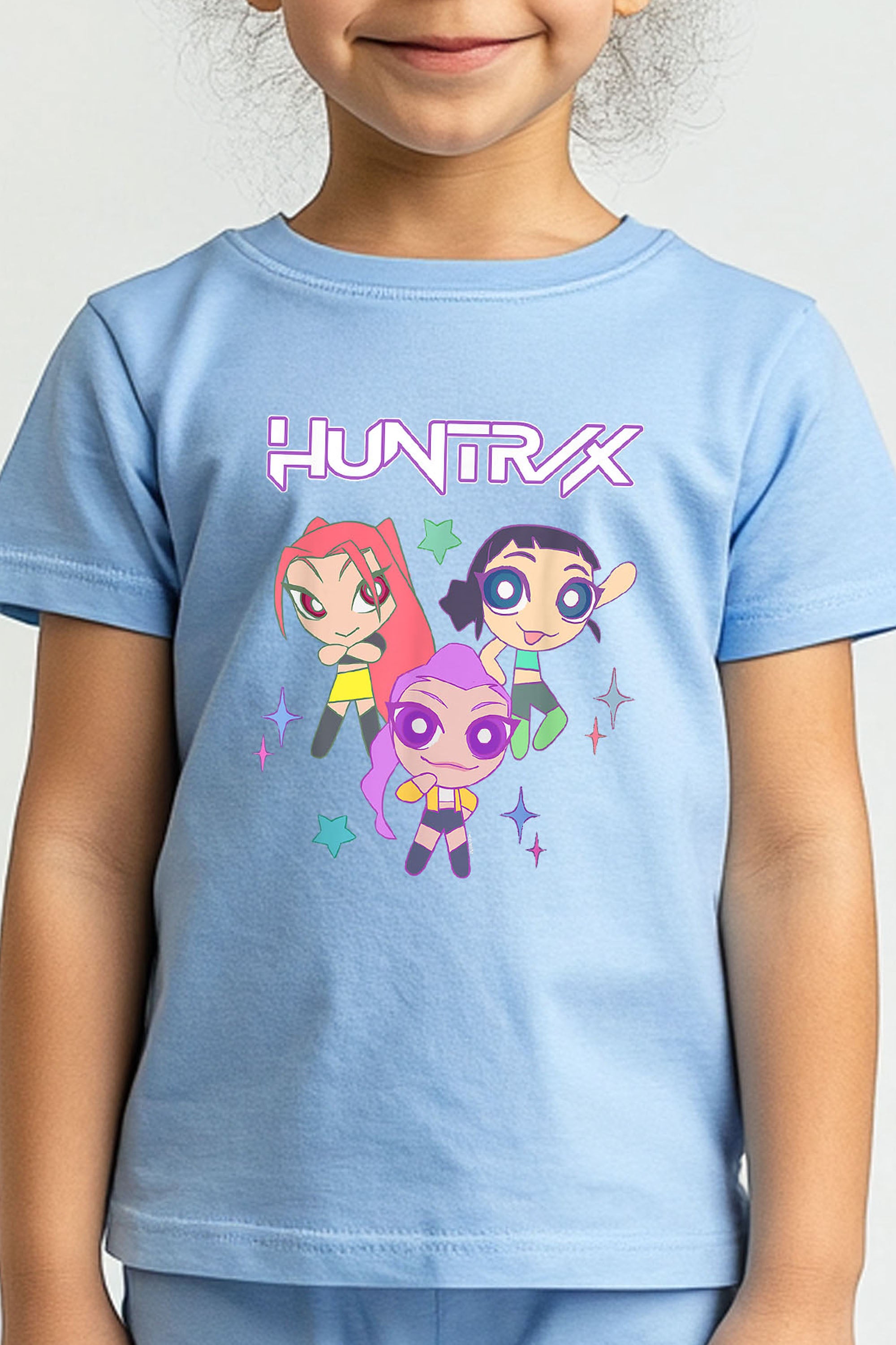 Kids Huntrix Anime Graphic Printed T-Shirt