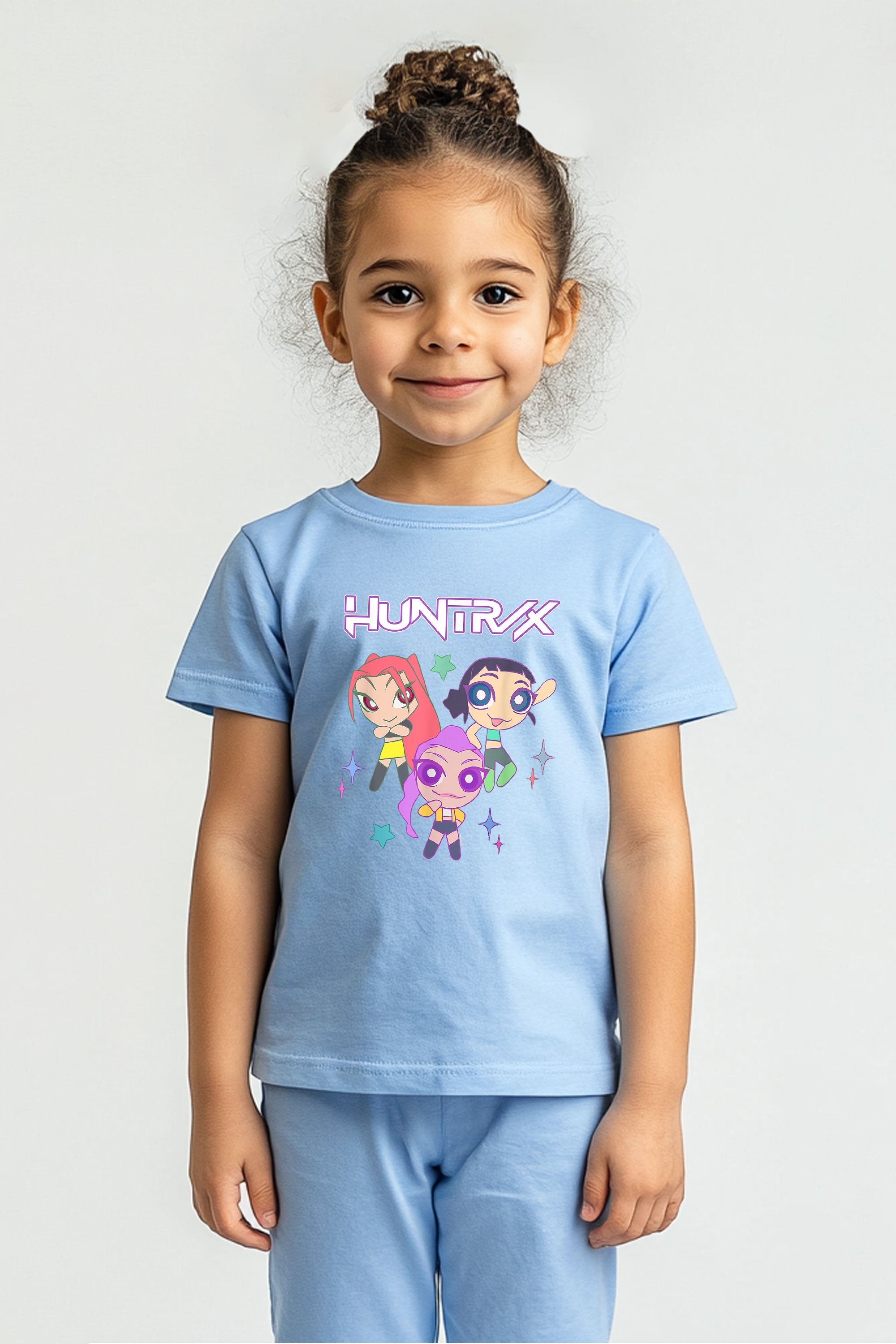 Kids Huntrix Anime Graphic Printed T-Shirt