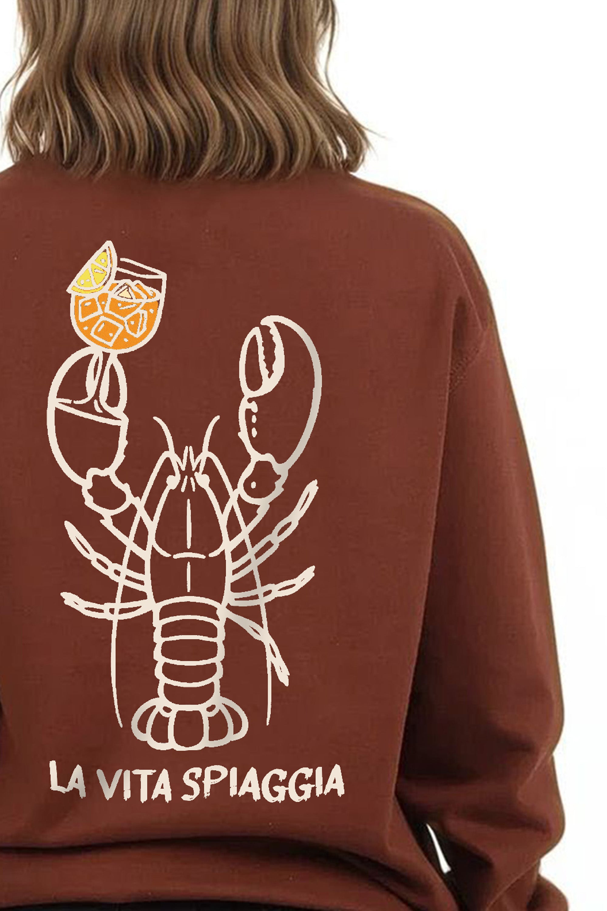 La Vita Spiaggia Printed Sweatshirt