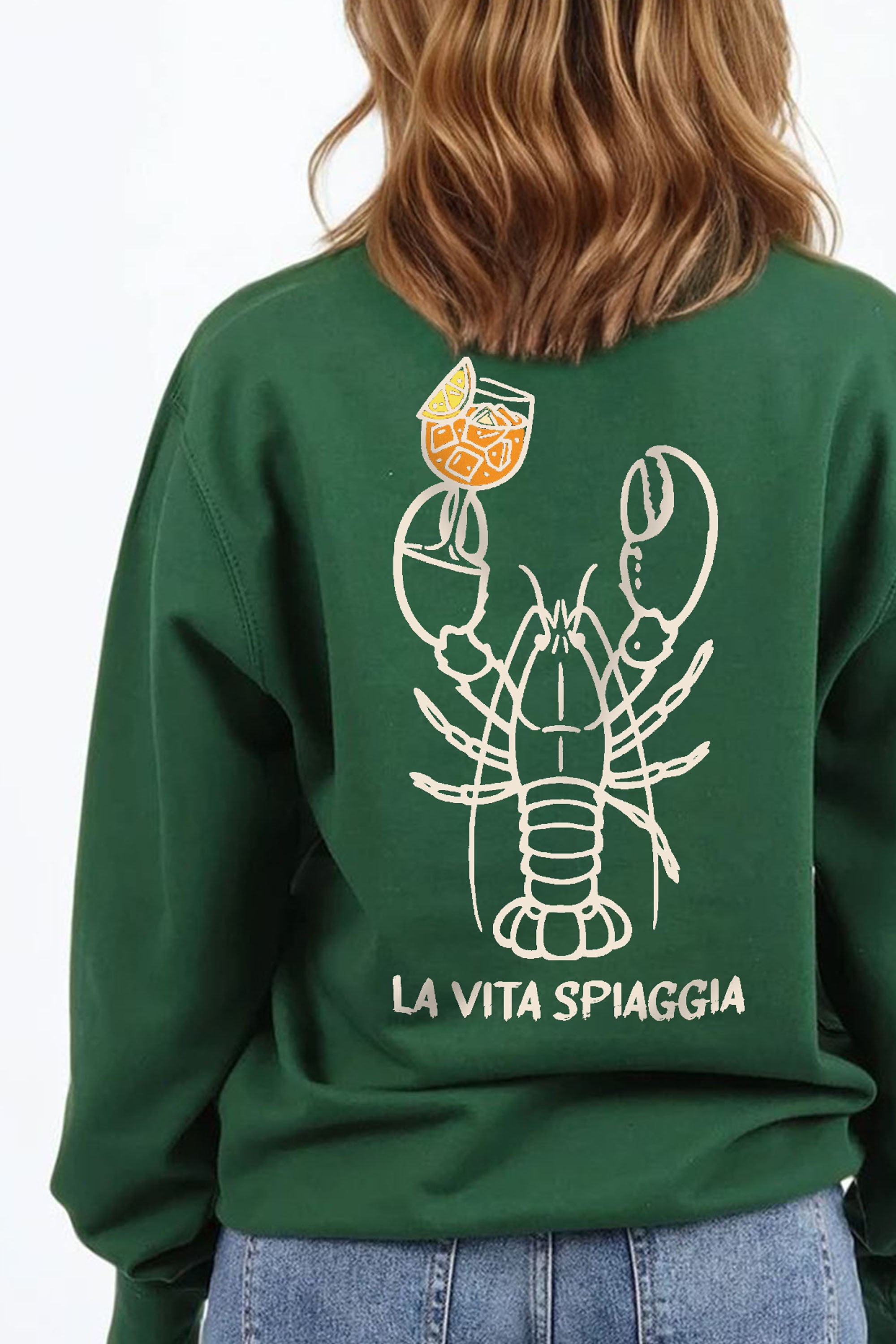 La Vita Spiaggia Printed Sweatshirt