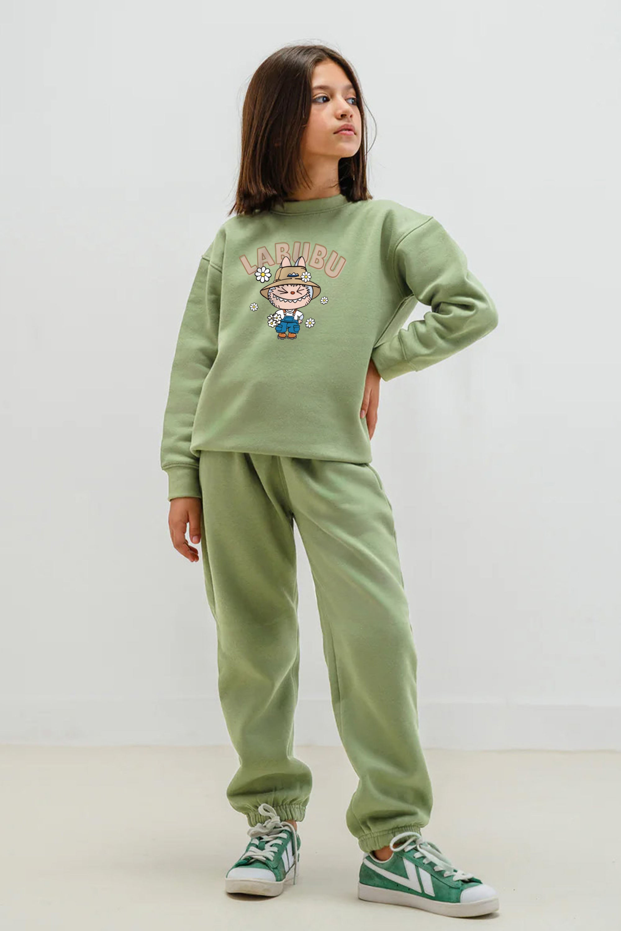Kids Premium Labubu Daisy Farmer Printed Sweatshirt (Pack of 5)