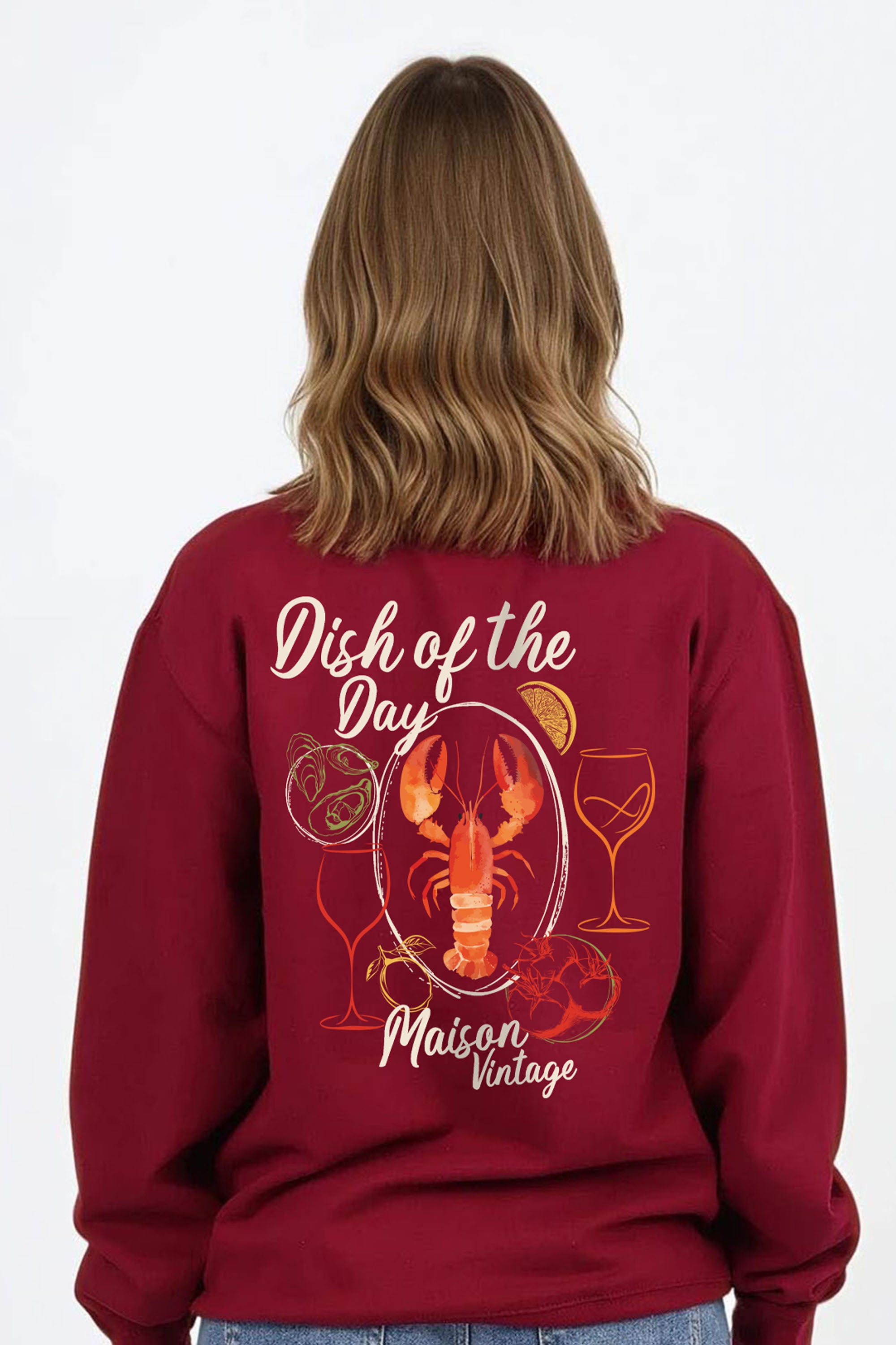 Maison Vintage Seafood Printed Sweatshirt