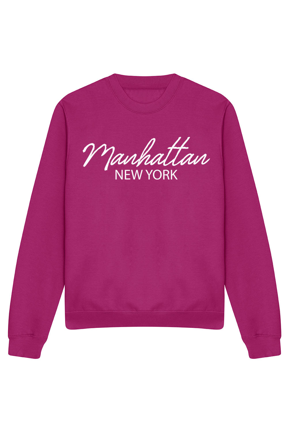 Manhattan Sweatshirt In Festival Fuchsia (CUSTOM PACKS)
