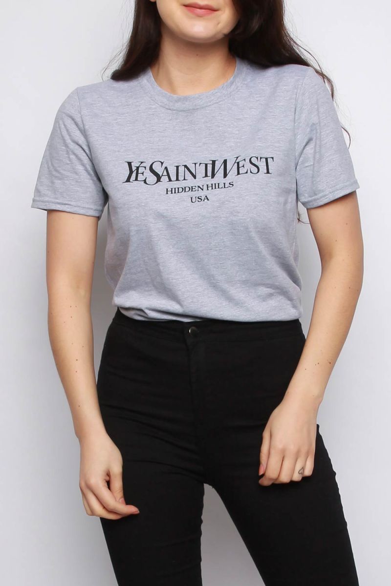 Europa hjørne Udtale Ye Saint West Slogan Oversized T-shirt | Missi Clothing Wholesale UK