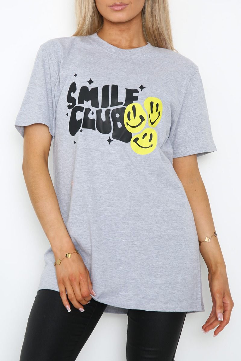 Smile Club Print T-Shirt (Pack of 6)