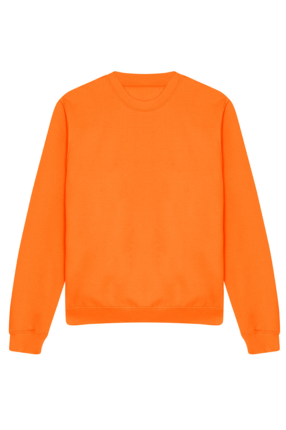 Plain Sweatshirt In Orange Crush (Single).