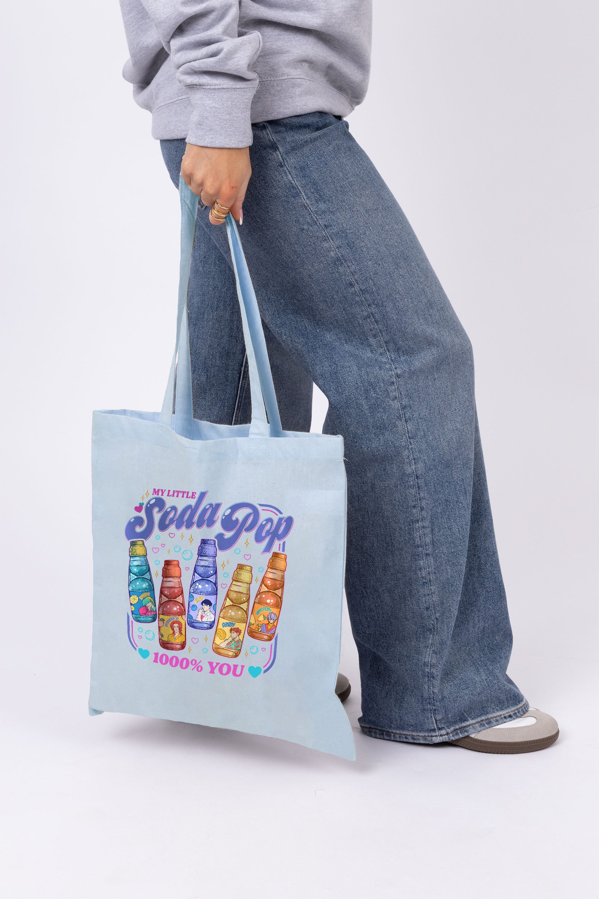 Soda Pop Printed Cotton Tote Bag