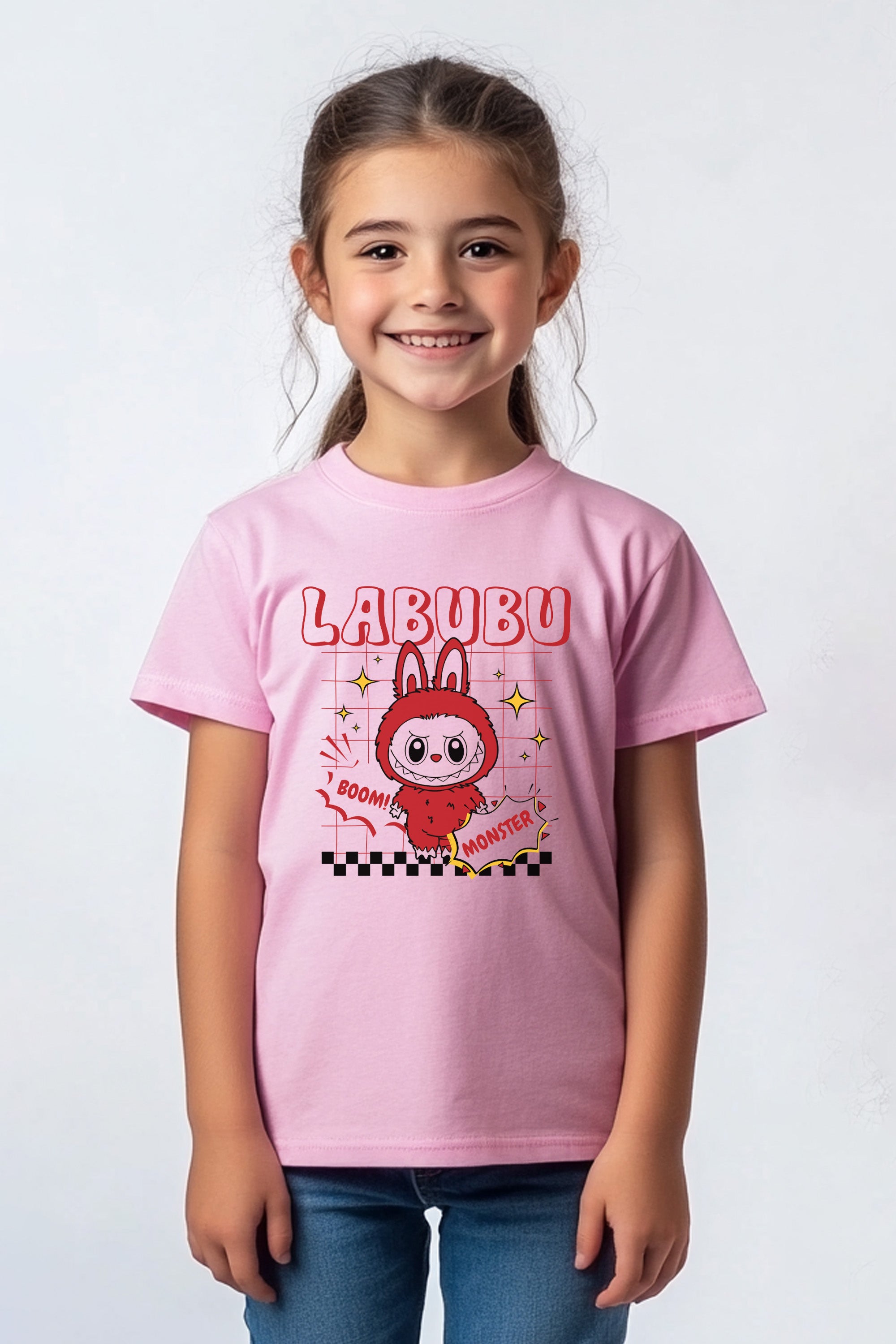 Kids Boom Labubu Printed T-Shirt