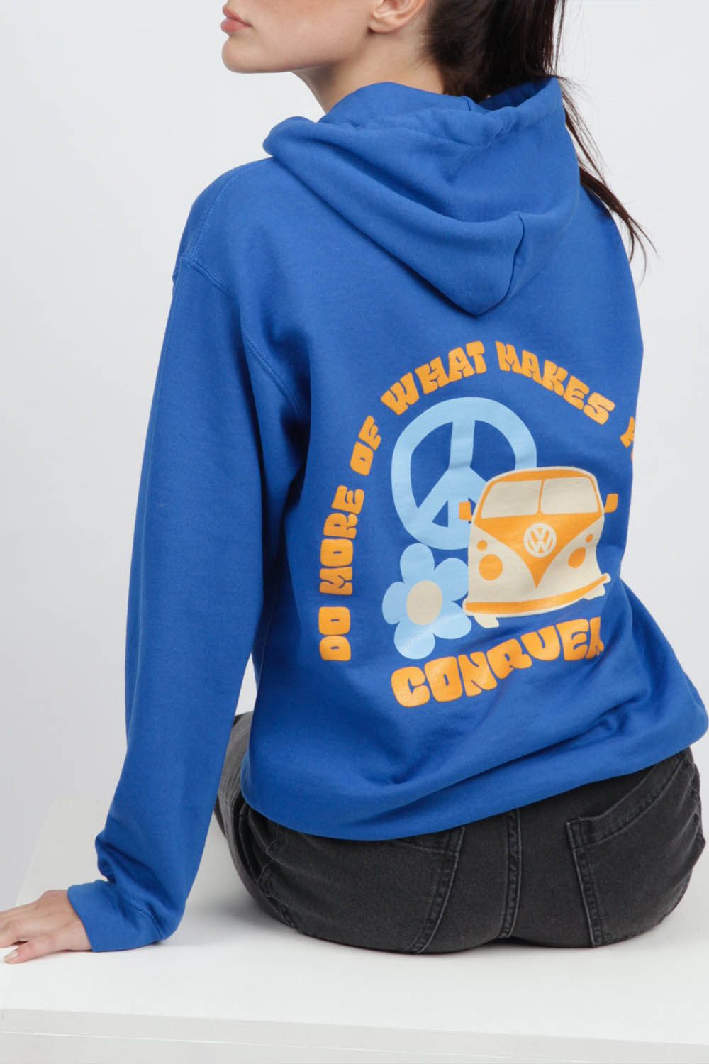 Do More Of What Makes You Happy Hoodie in Royal Blue (Pack of 7)