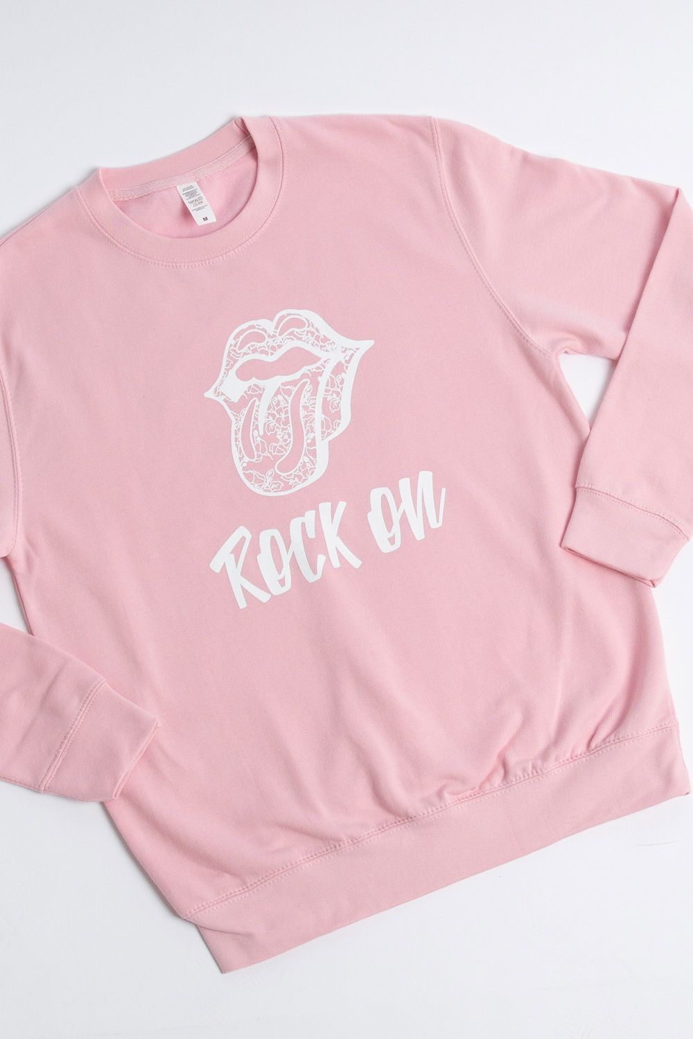 Rock On Slogan Oversized Sweatshirt (Pack of 6)