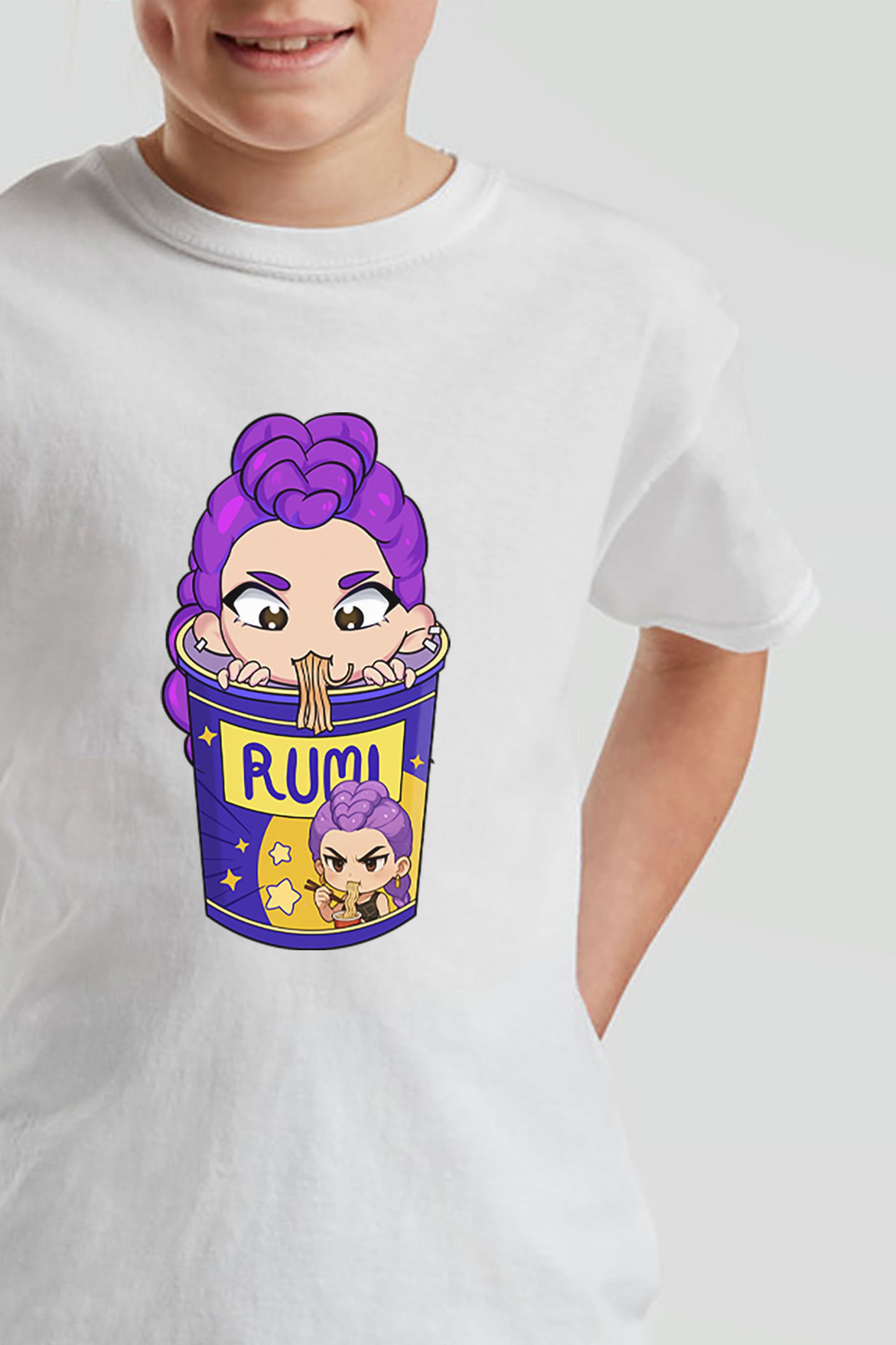 Kids Rumi Ramen Graphic Printed T-Shirt